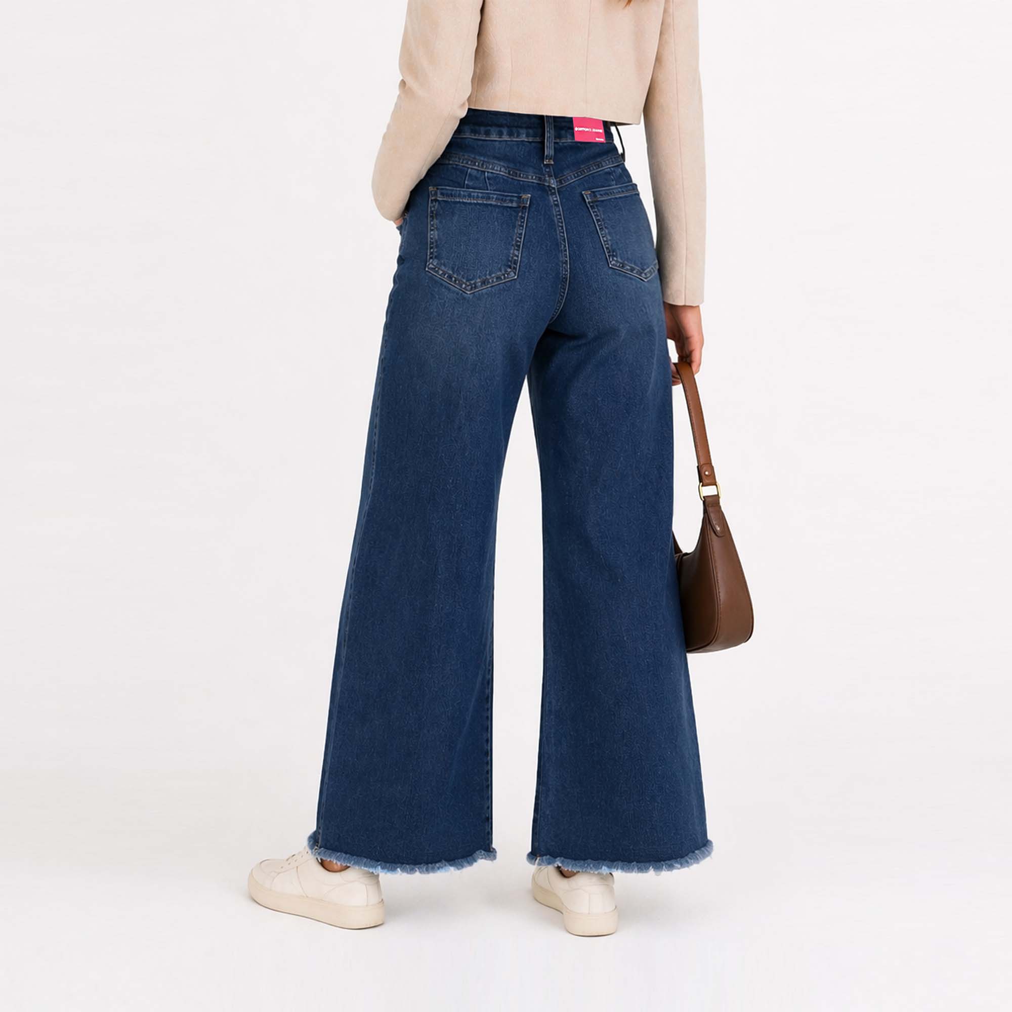 JEAN WIDE LEG PARA MUJER COTTONS JEANS FLAVIA PETITE - 3