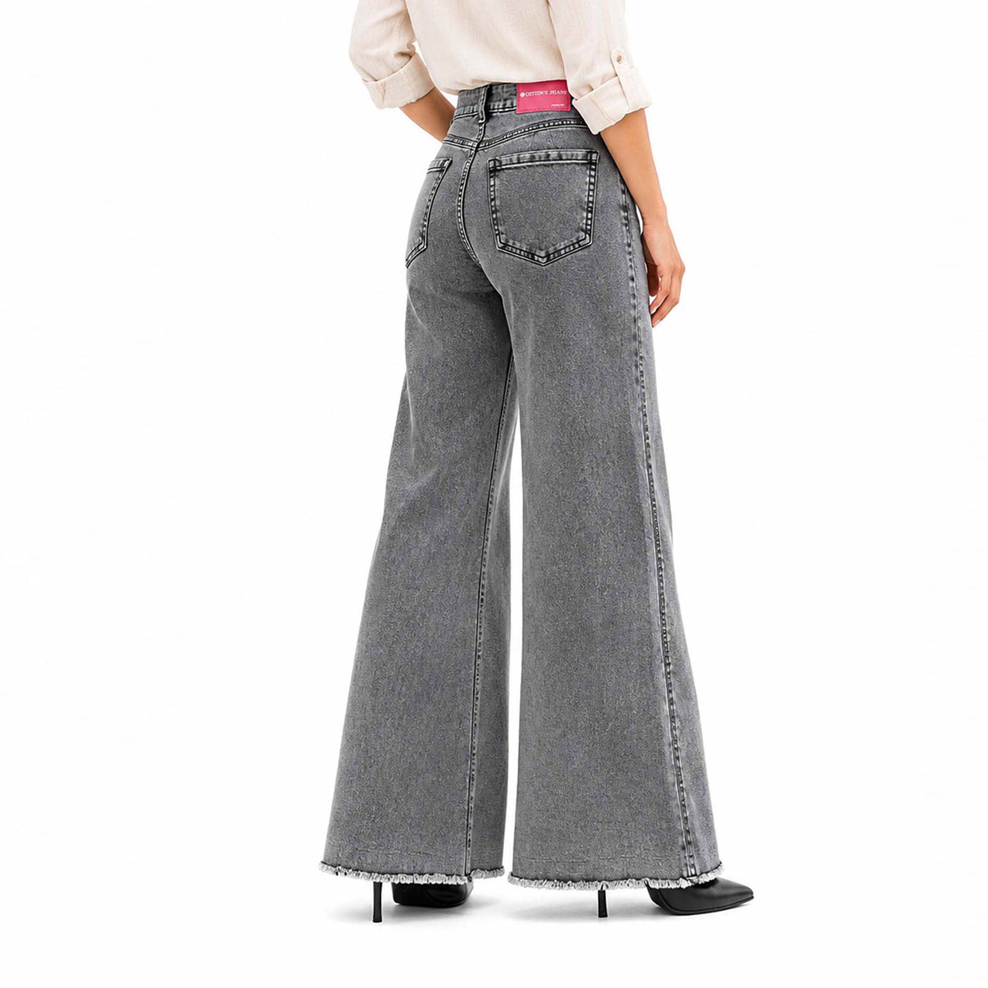 JEAN WIDE LEG PARA MUJER COTTONS JEANS FLAVIA PETITE - 5