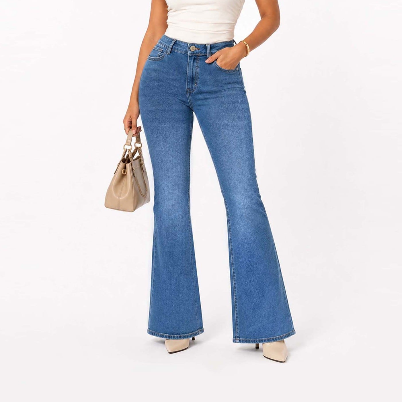 JEAN FLARE PARA MUJER COTTONS JEANS SUSY REGULAR - 1