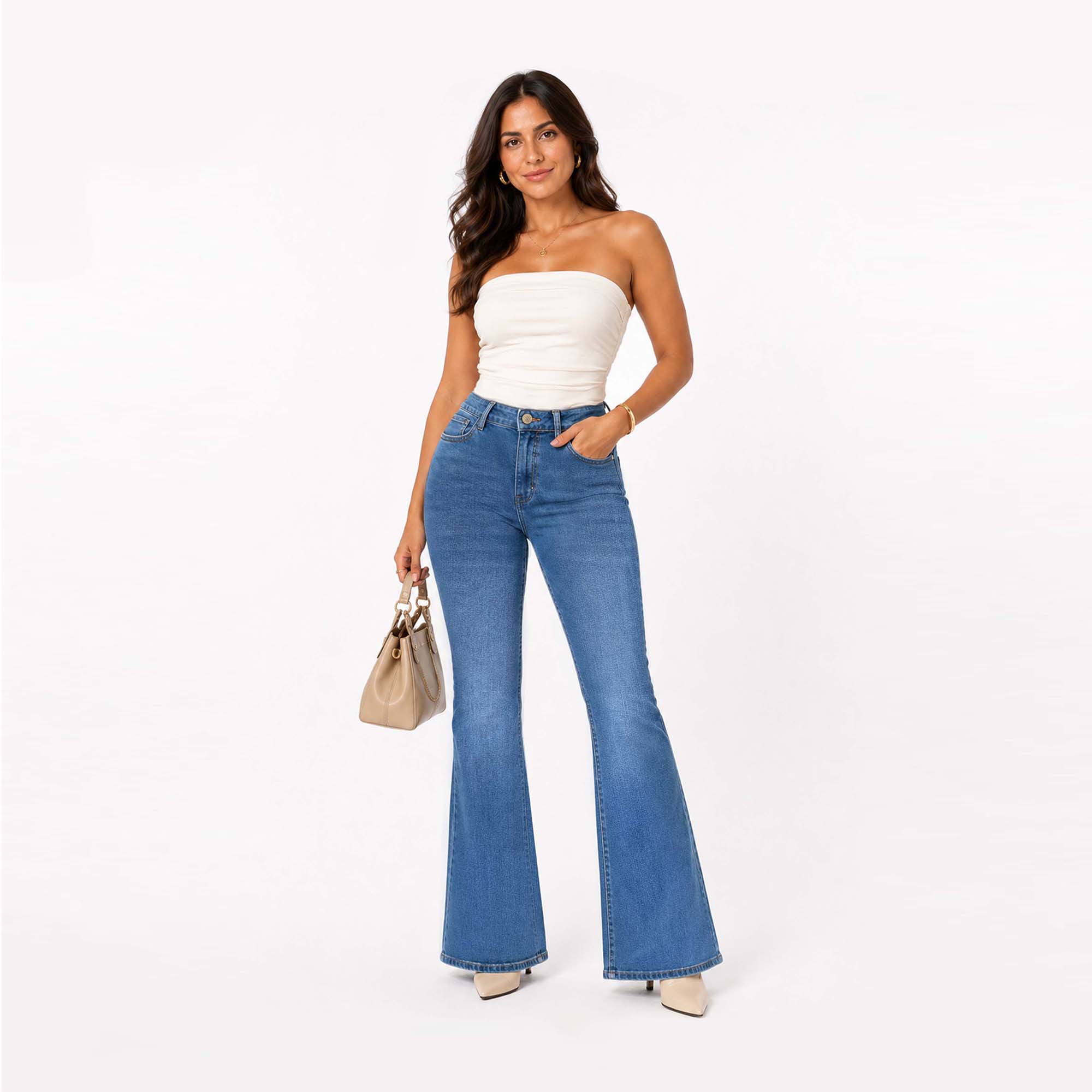 JEAN FLARE PARA MUJER COTTONS JEANS SUSY REGULAR - 2