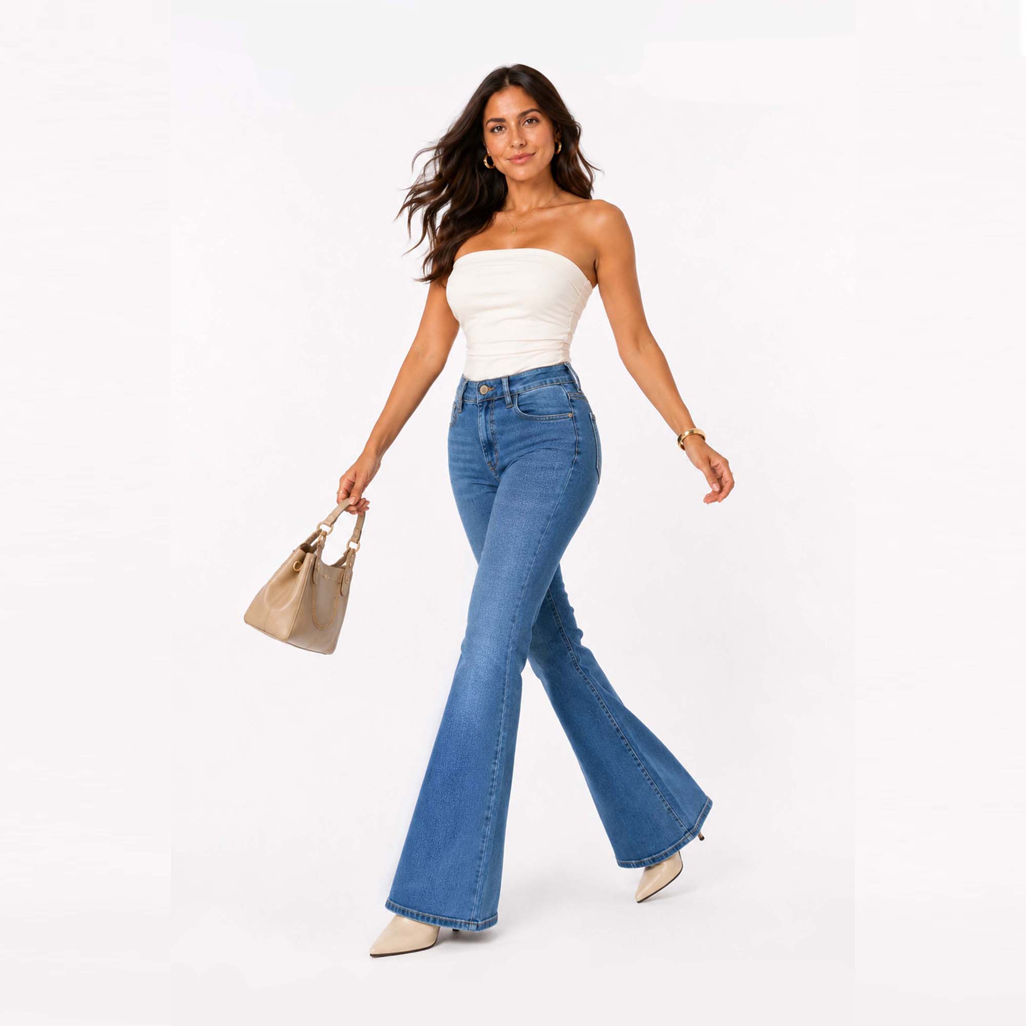 JEAN FLARE PARA MUJER COTTONS JEANS SUSY REGULAR - 3