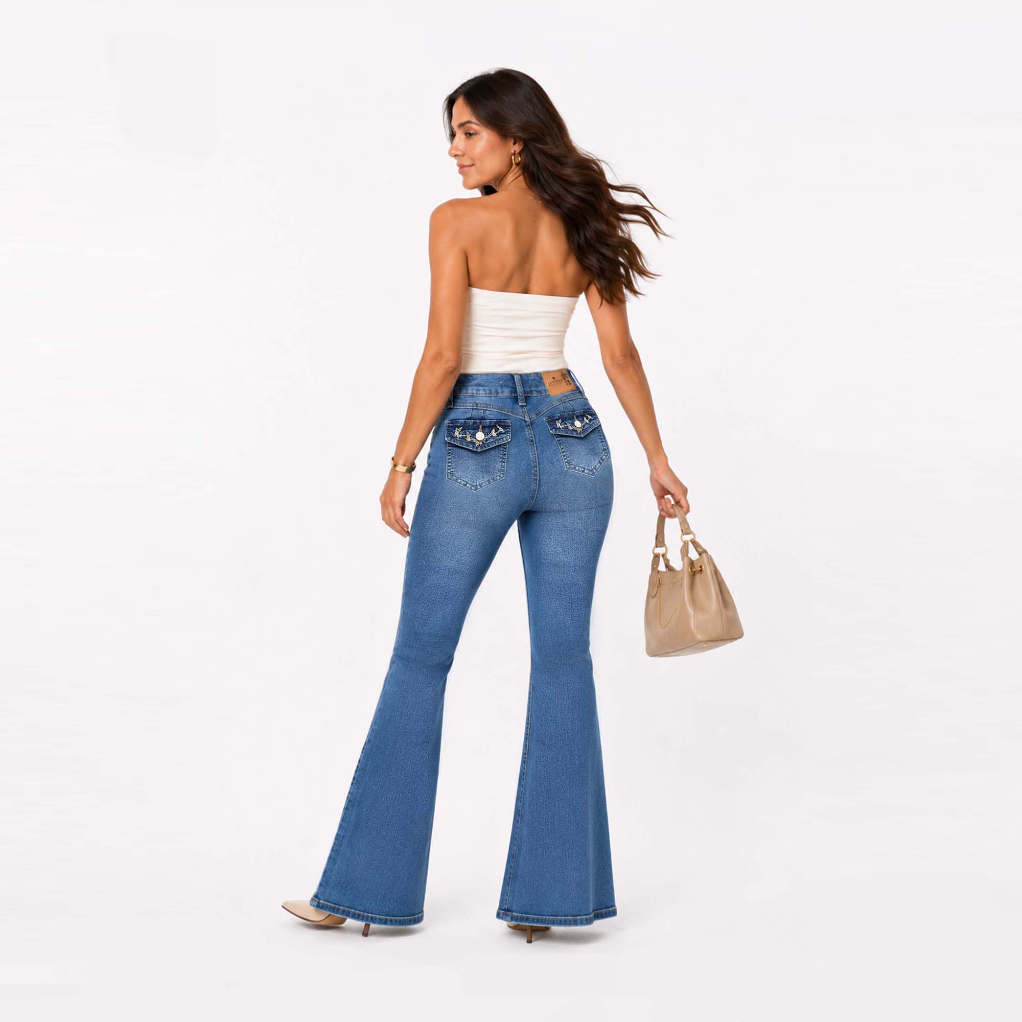 JEAN FLARE PARA MUJER COTTONS JEANS SUSY REGULAR - 5
