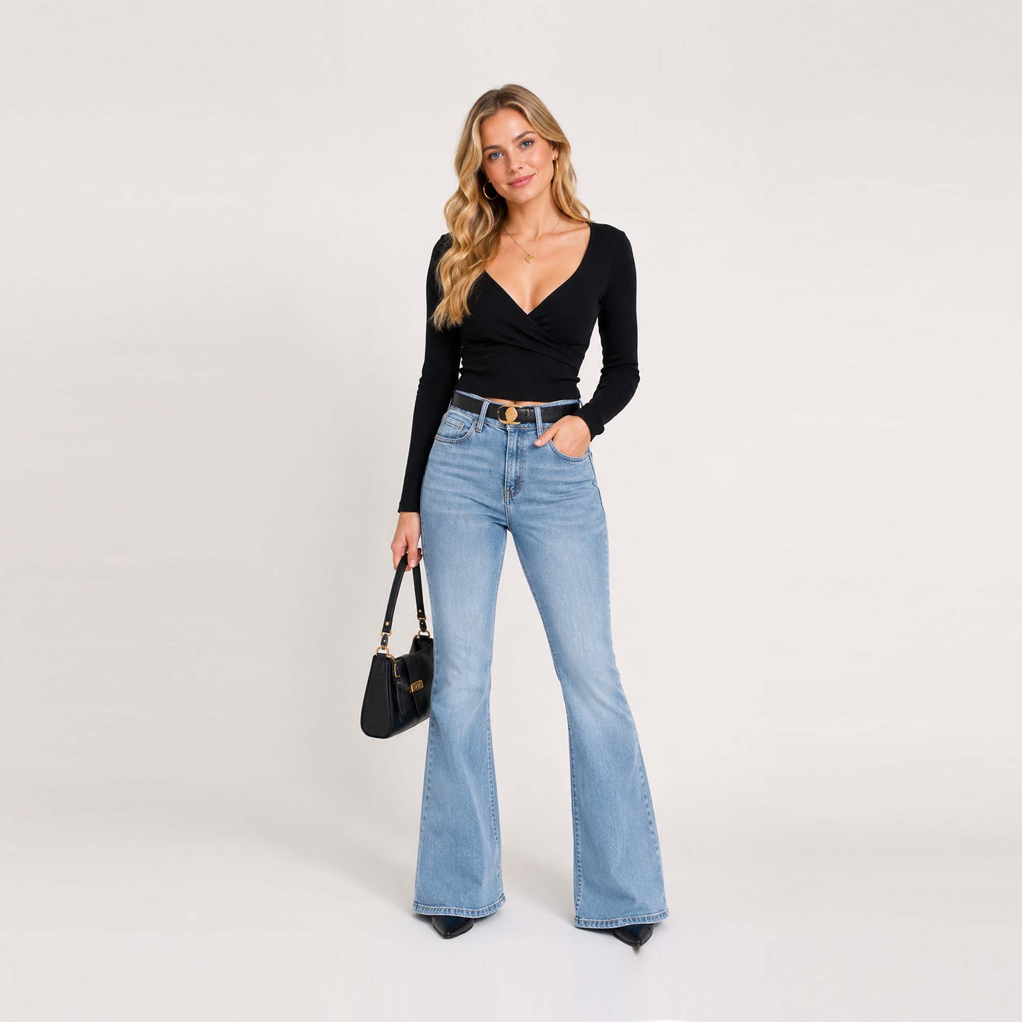 JEAN FLARE PARA MUJER COTTONS JEANS SUSY PETITE - 1