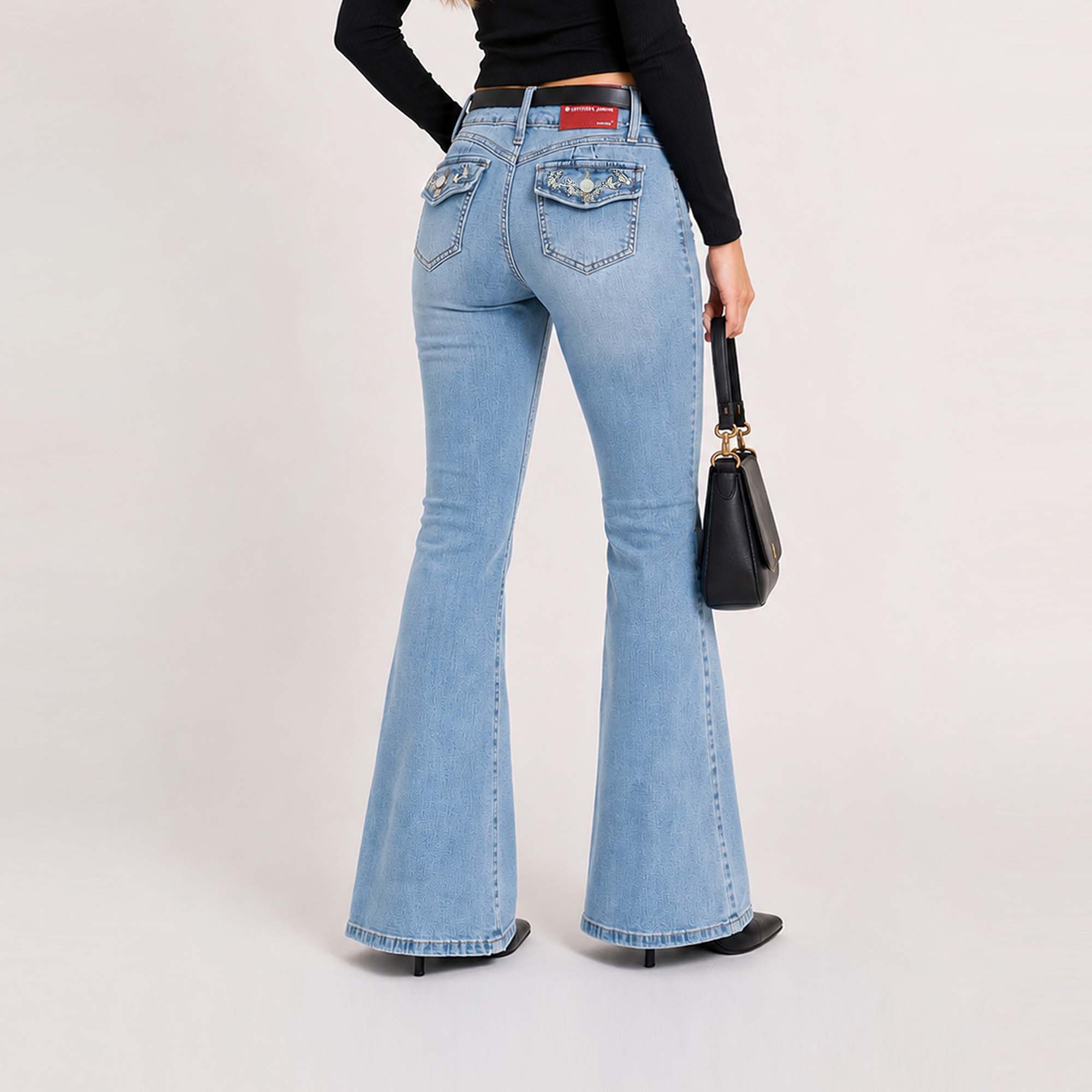 JEAN FLARE PARA MUJER COTTONS JEANS SUSY PETITE - 4