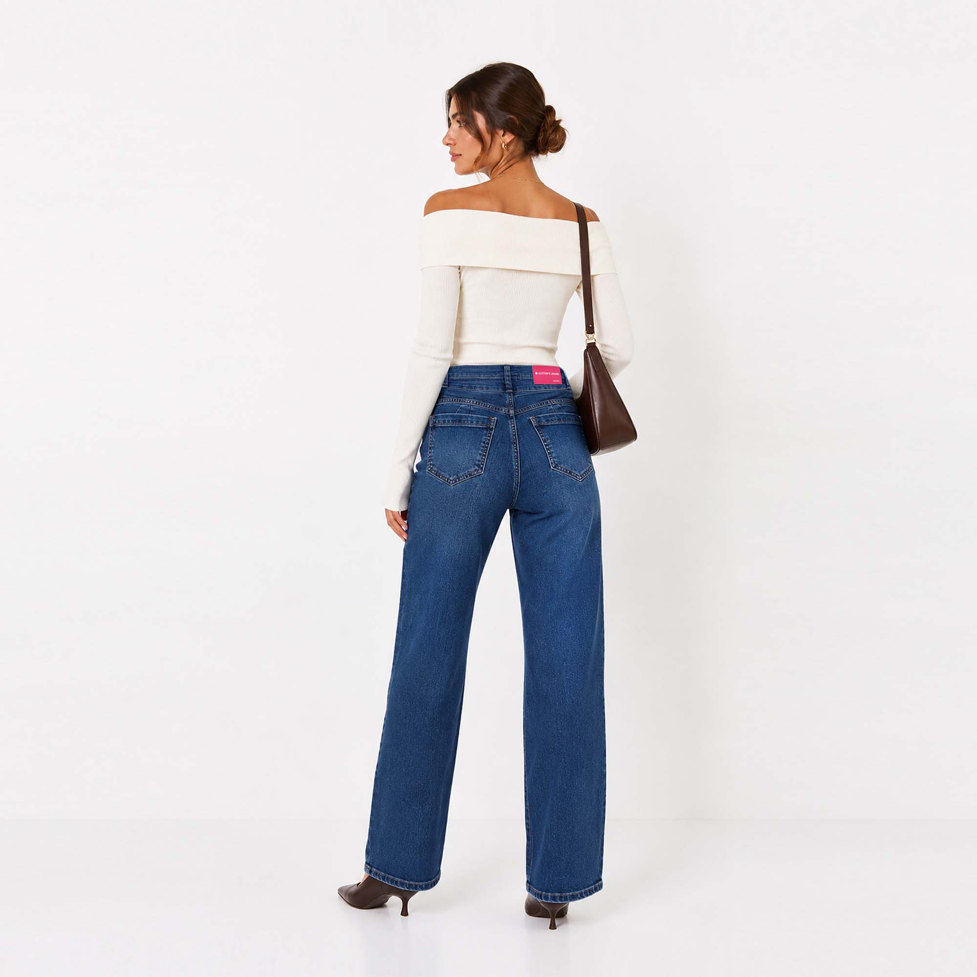 JEAN STRAIGHT PARA MUJER COTTONS JEANS SALLY PETITE - 3