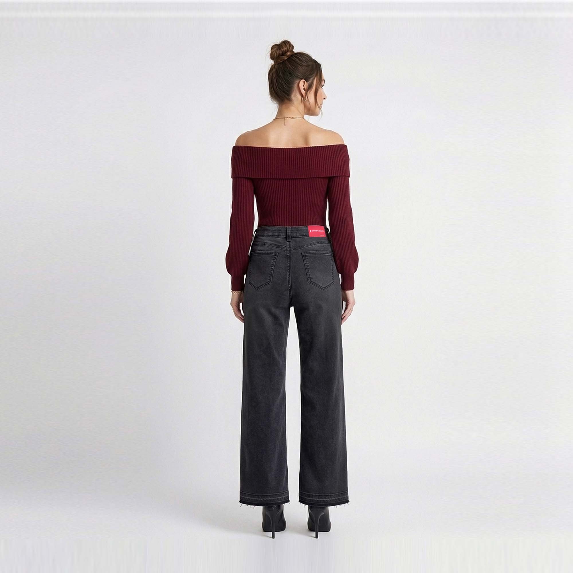 JEAN WIDE LEG PARA MUJER COTTONS JEANS ALANA PETITE - 2
