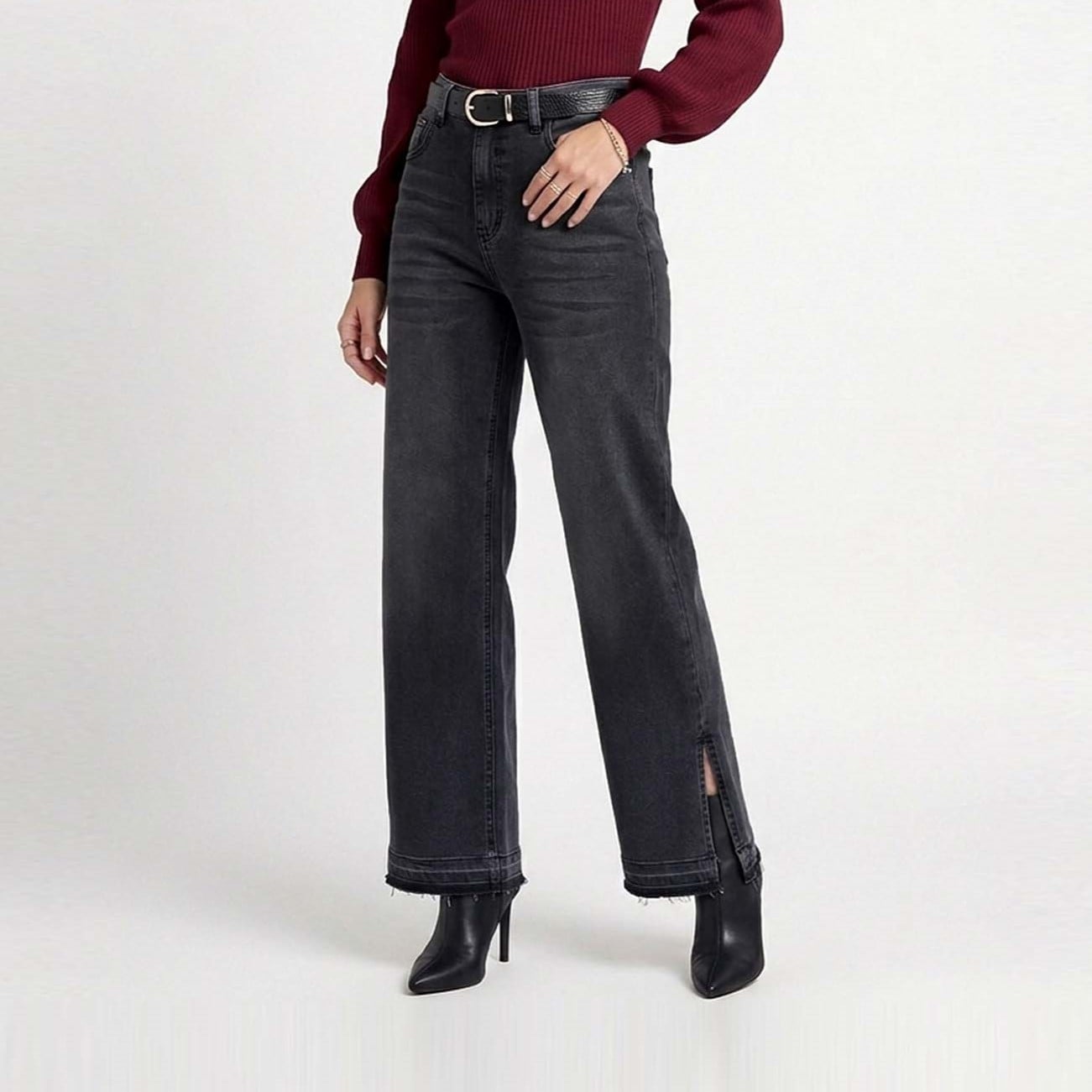 JEAN WIDE LEG PARA MUJER COTTONS JEANS ALANA PETITE - 3