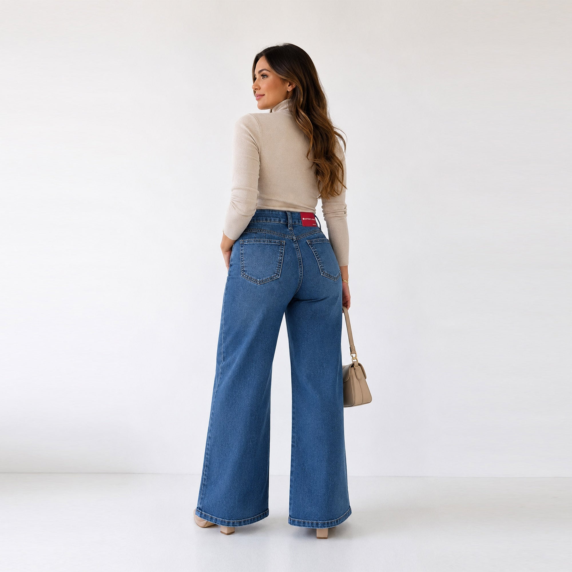 JEAN WIDE LEG PARA MUJER COTTONS JEANS MAYA TALL - 3