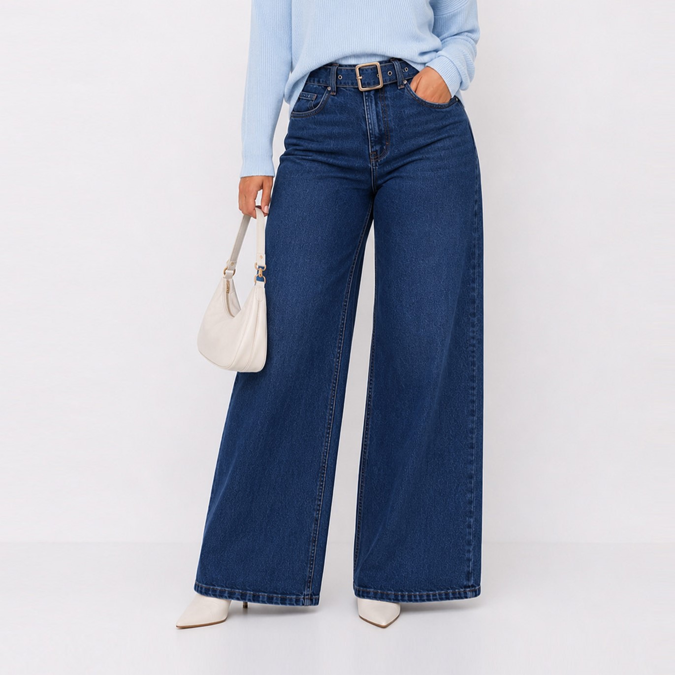 JEAN WIDE LEG PARA MUJER COTTONS JEANS JULIET PETITE - 1