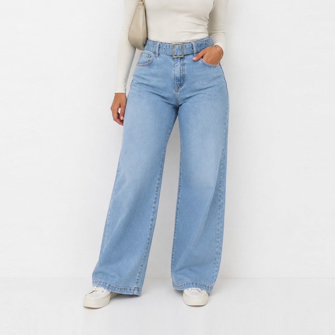 JEAN WIDE LEG PARA MUJER COTTONS JEANS JULIET PETITE - 1