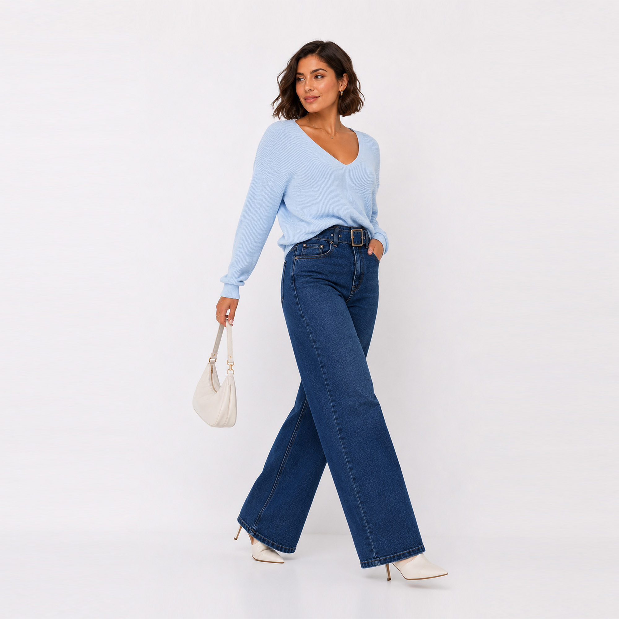 JEAN WIDE LEG PARA MUJER COTTONS JEANS JULIET PETITE - 3