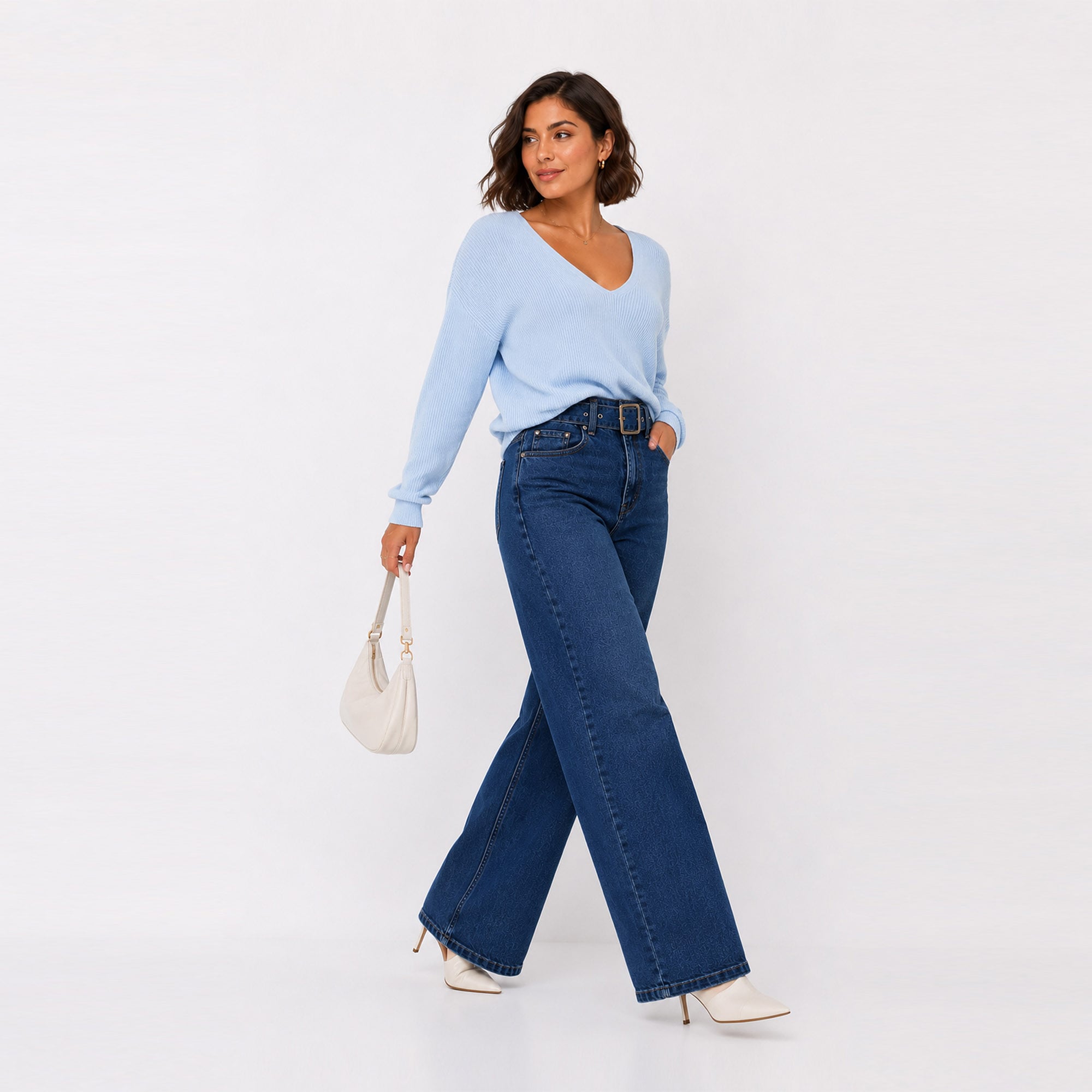 JEAN WIDE LEG PARA MUJER COTTONS JEANS JULIET PETITE - 3