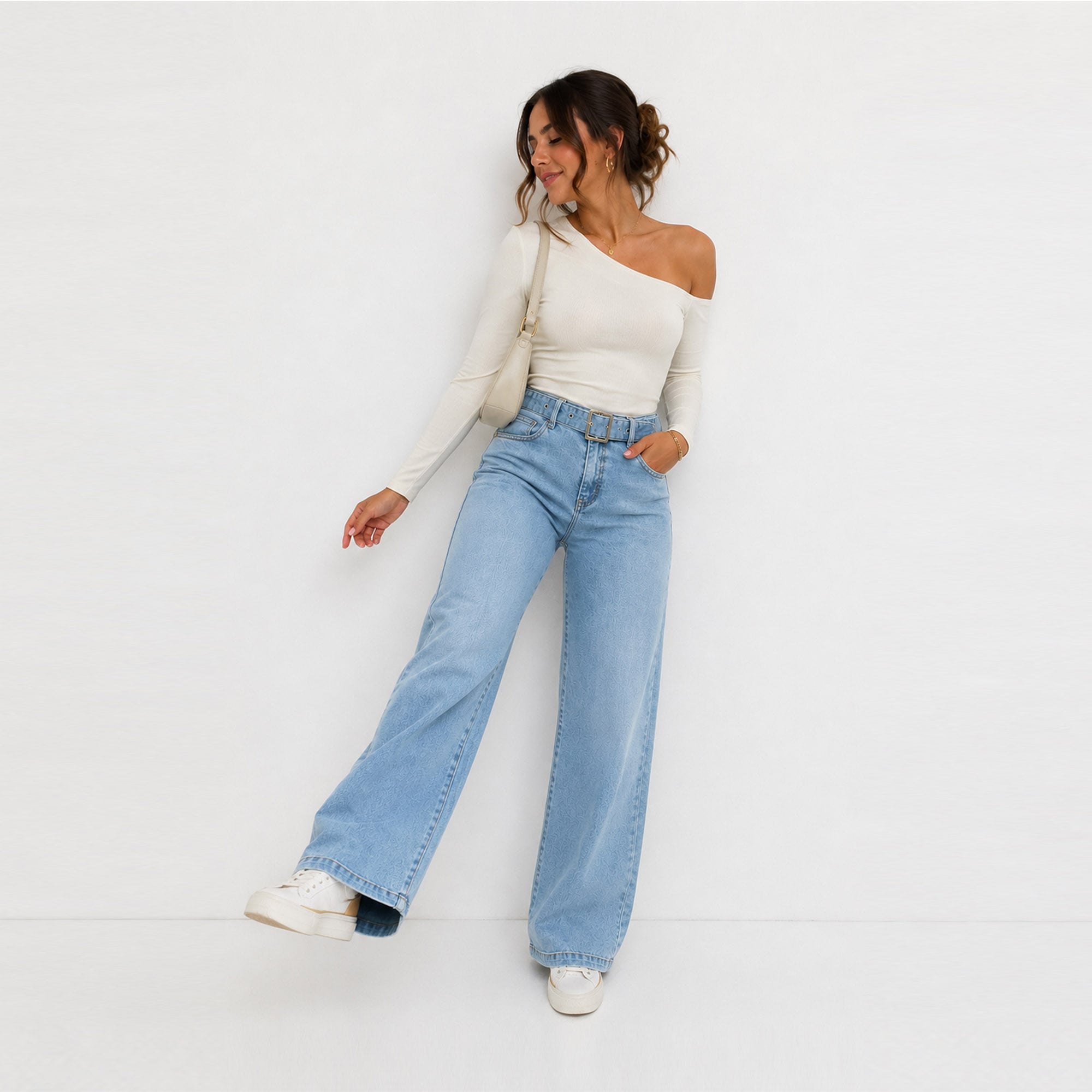 JEAN WIDE LEG PARA MUJER COTTONS JEANS JULIET PETITE - 3