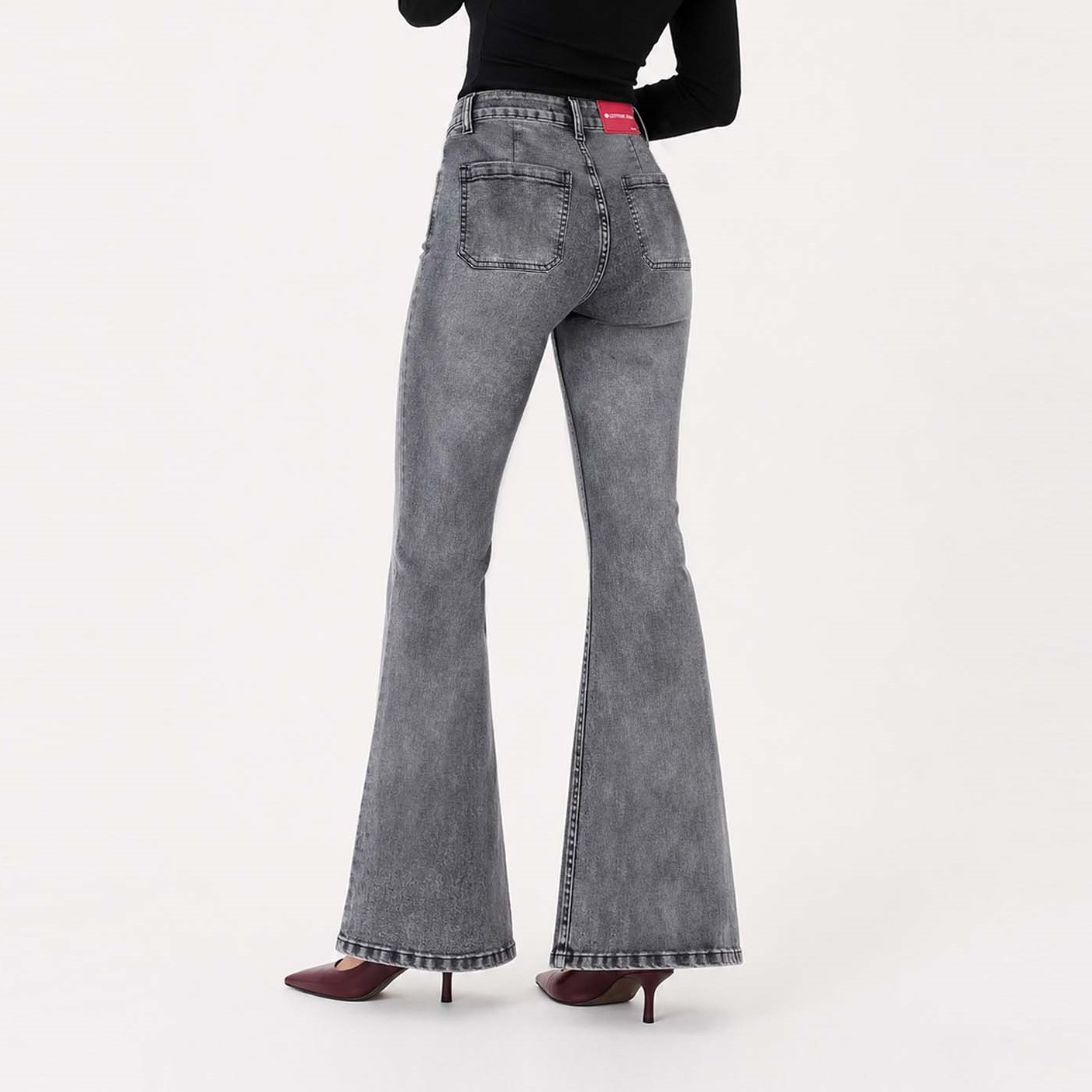 JEAN FLARE PARA MUJER COTTONS JEANS PRIA TALL - 3
