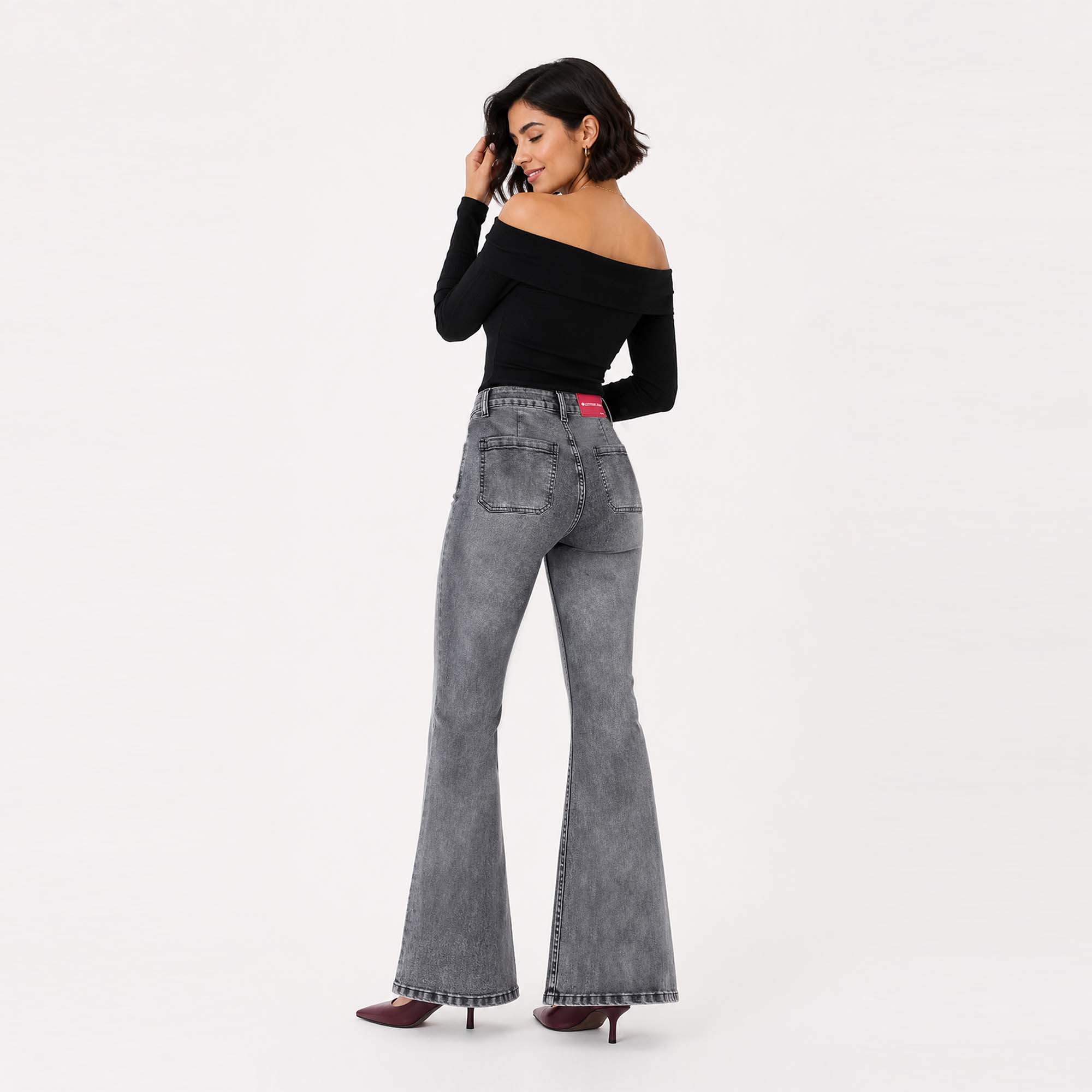JEAN FLARE PARA MUJER COTTONS JEANS PRIA TALL - 4