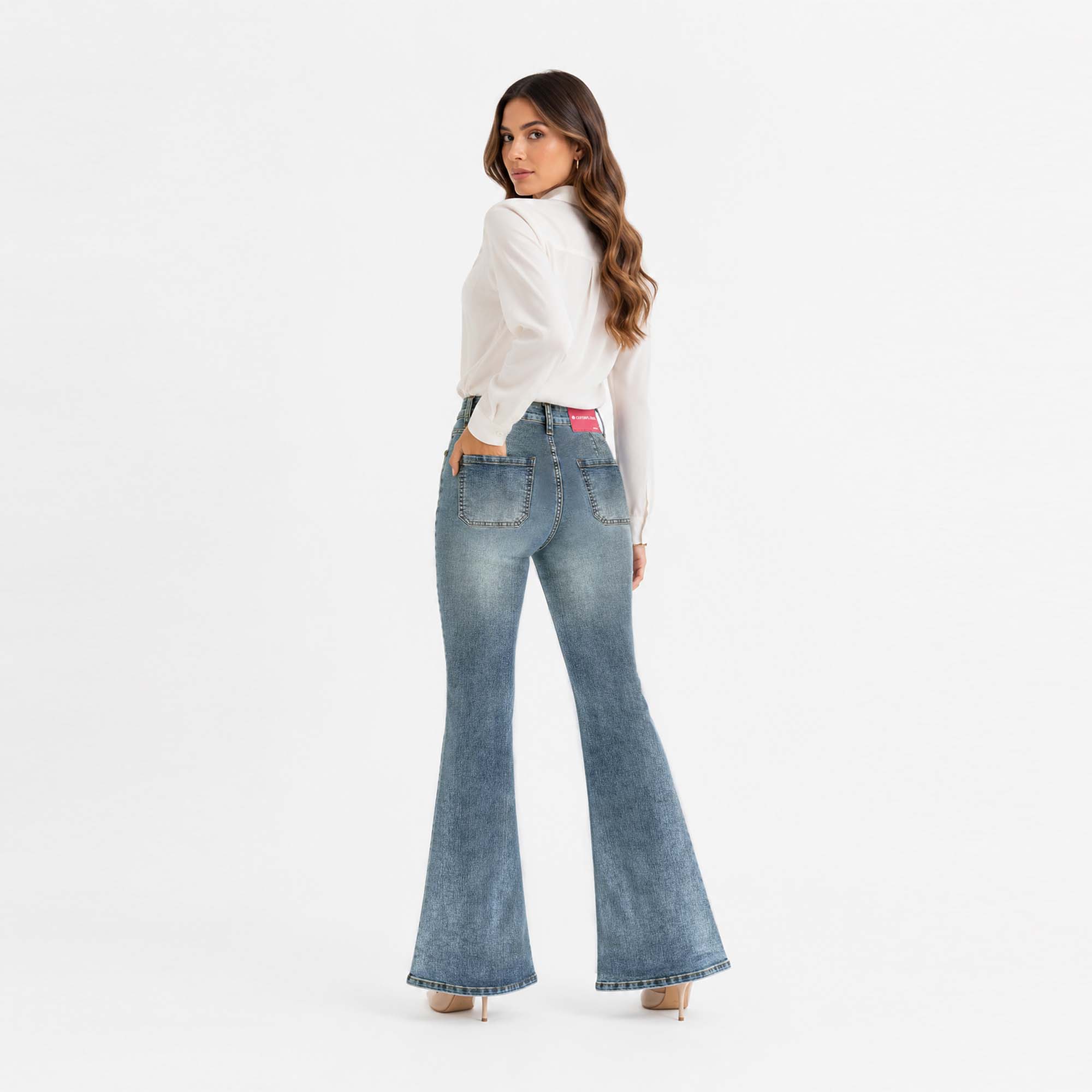 JEAN FLARE PARA MUJER COTTONS JEANS PRIA TALL - 4