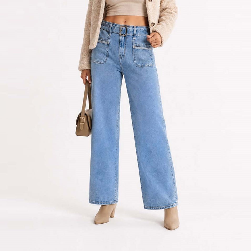 JEAN STRAIGHT PARA MUJER COTTONS JEANS ALISSON TALL - 3