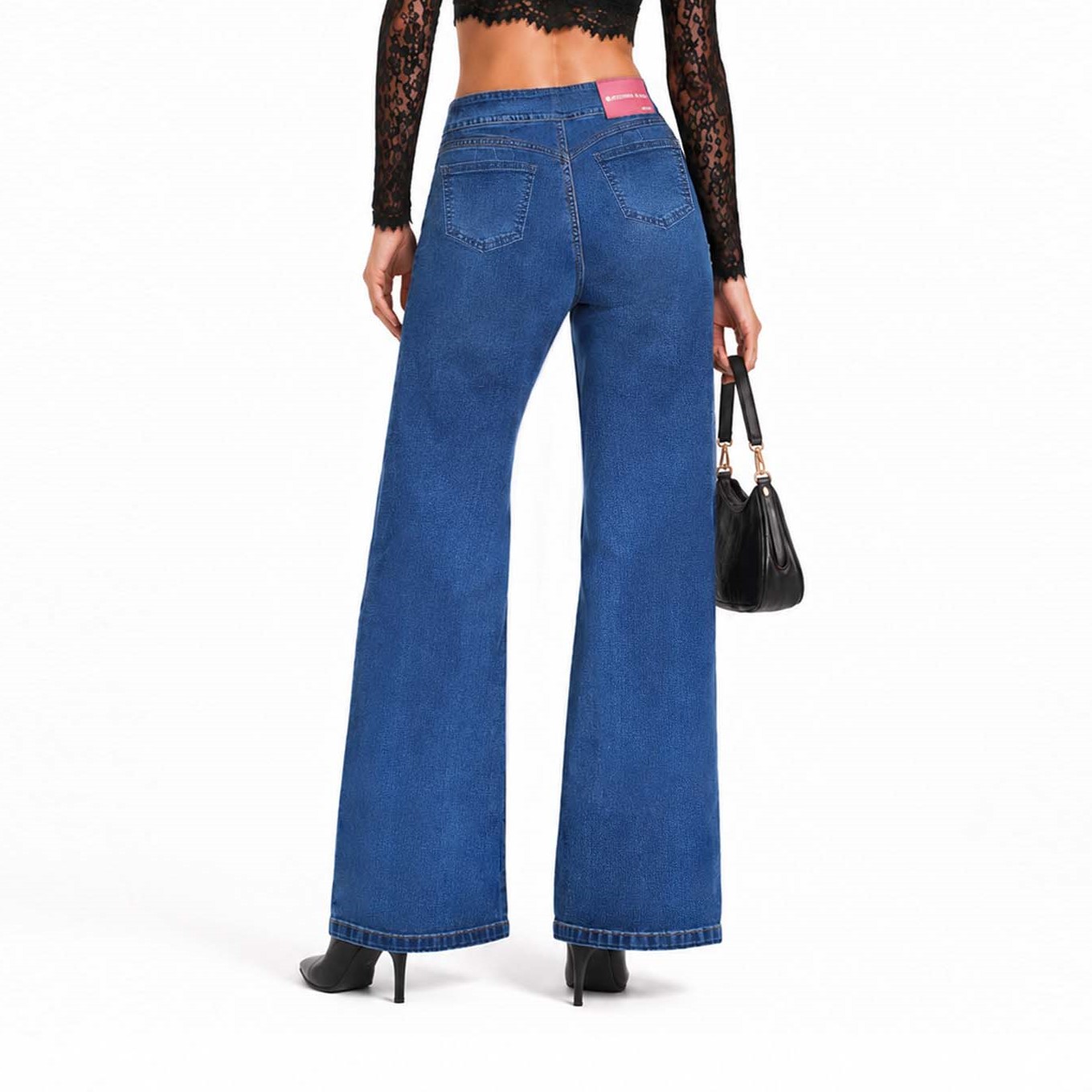 JEAN WIDE LEG PARA MUJER COTTONS JEANS SANDY PETITE - 4