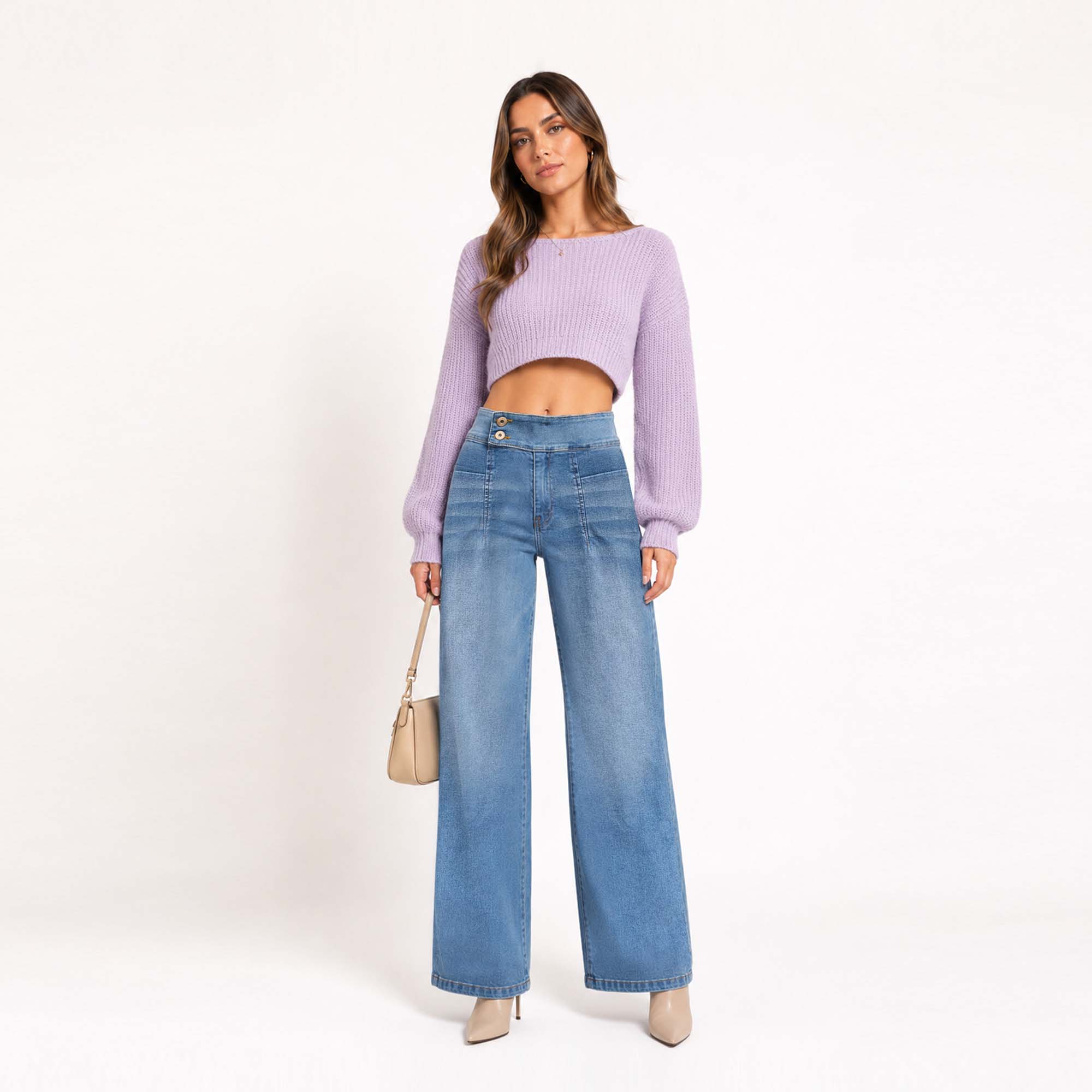 JEAN WIDE LEG PARA MUJER COTTONS JEANS SANDY TALL - 1