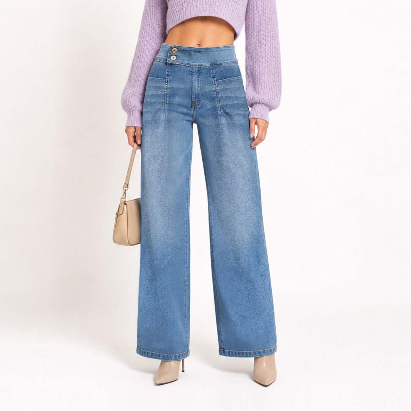 JEAN WIDE LEG PARA MUJER COTTONS JEANS SANDY TALL - 3