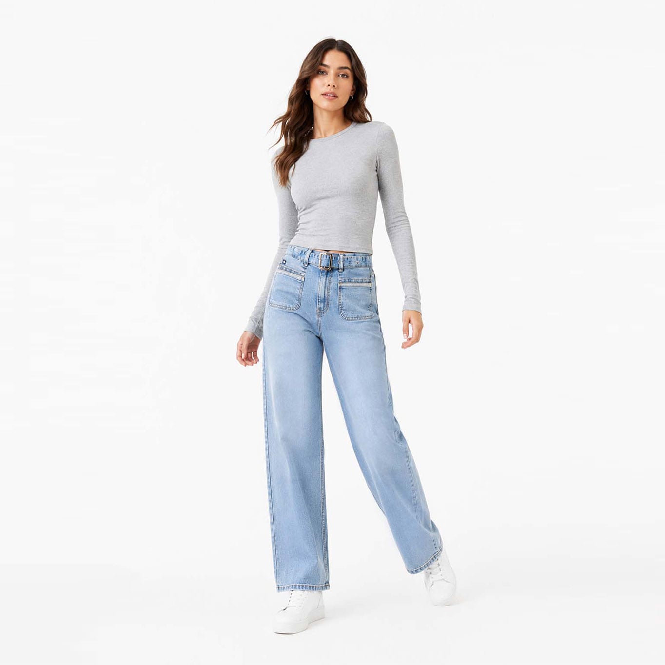 JEAN STRAIGHT PARA MUJER COTTONS JEANS ALISSON PETITE - 1