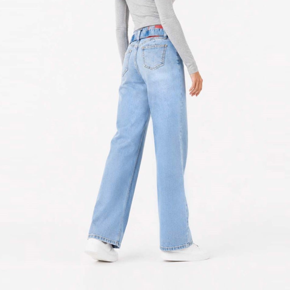 JEAN STRAIGHT PARA MUJER COTTONS JEANS ALISSON PETITE - 4