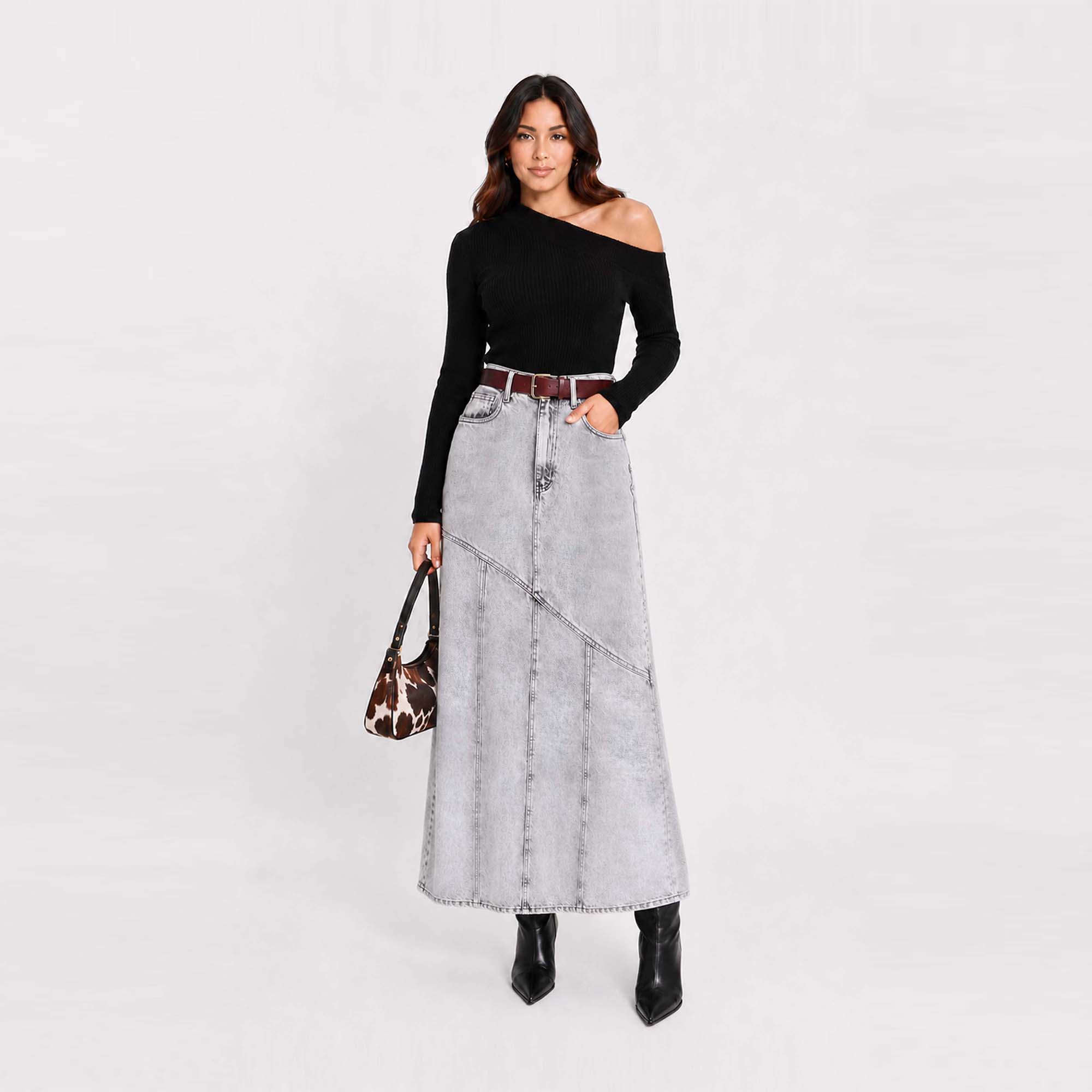 FALDA MAXI PARA MUJER COTTONS AYDE - 1