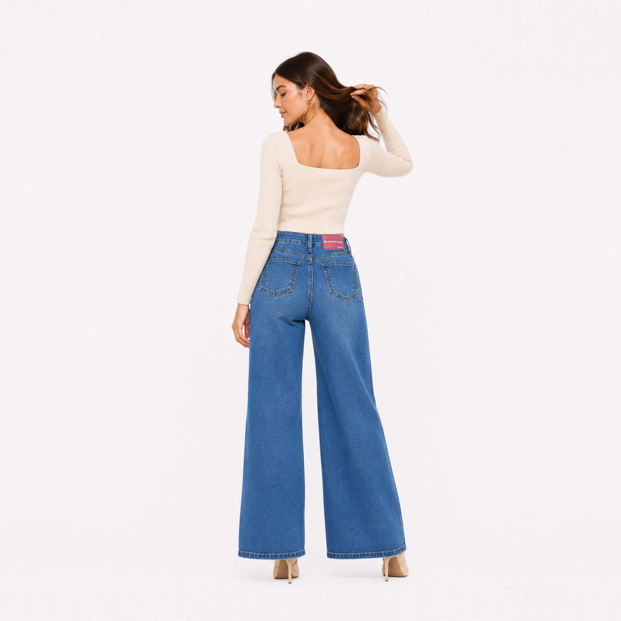 JEAN WIDELEG COTTONS JEANS MAIA PETITE - 3