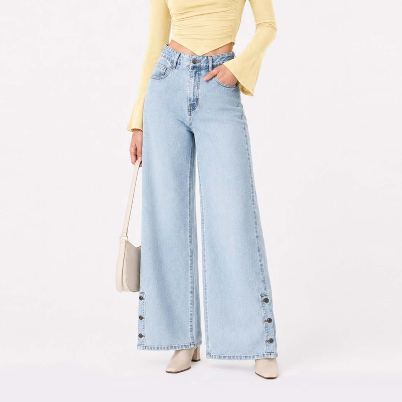 JEAN WIDELEG COTTONS JEANS MAIA PETITE - 4