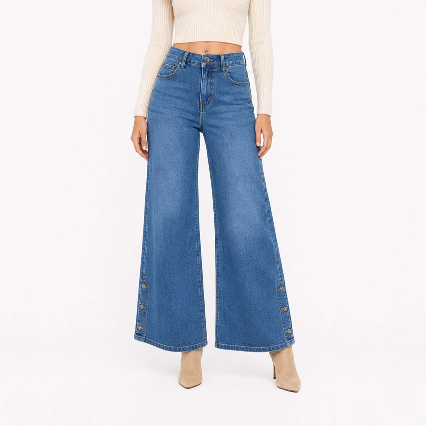 JEAN WIDELEG COTTONS JEANS MAIA PETITE - 5
