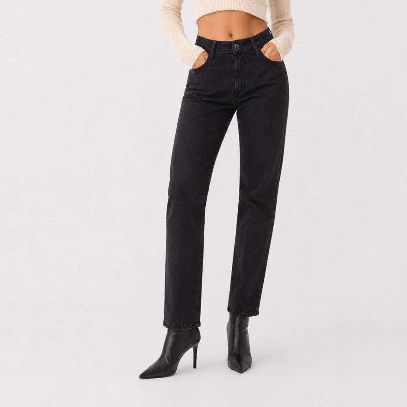 JEAN MOM - STRAIGHT COTTONS JEANS LARA - 4