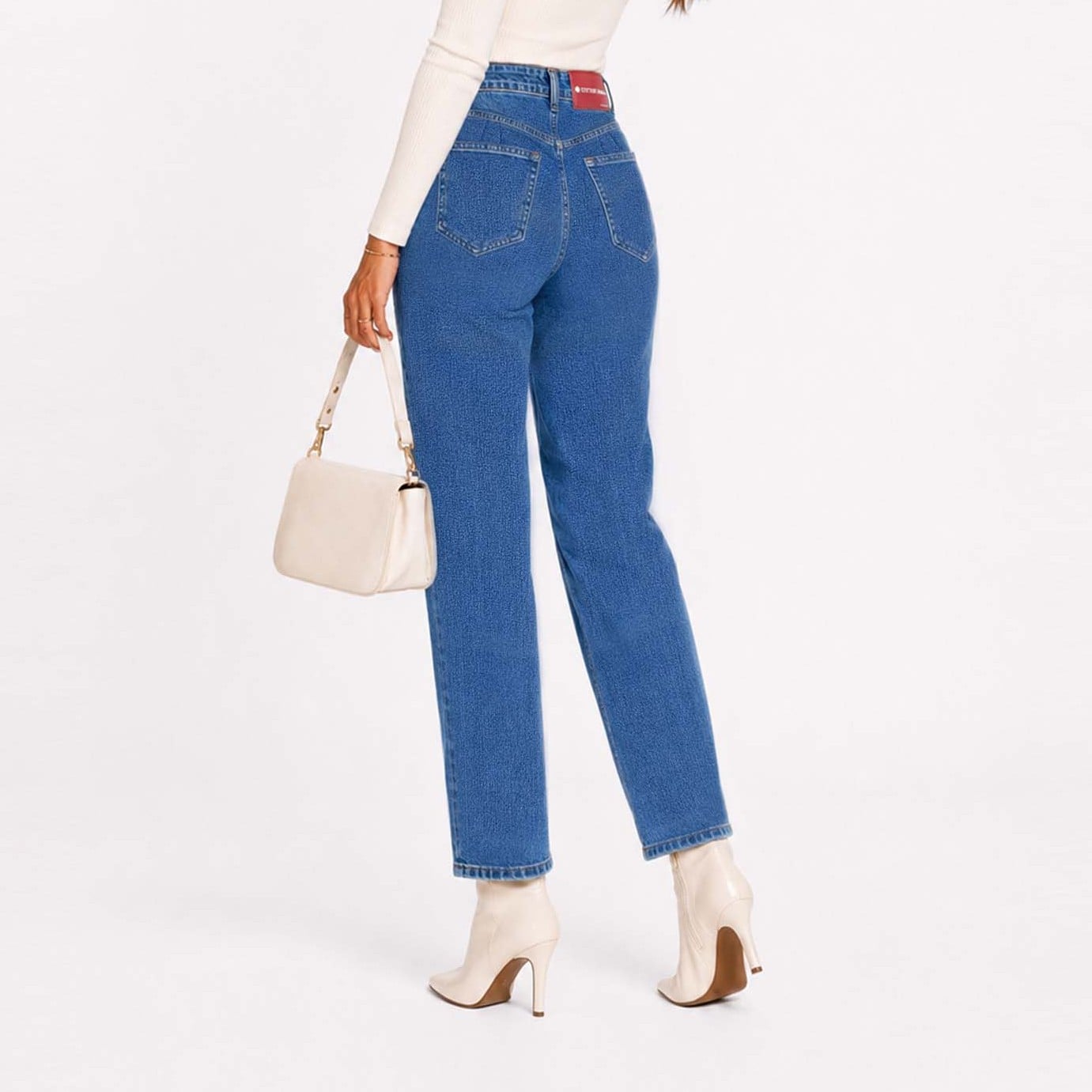 JEAN MOM - STRAIGHT COTTONS JEANS LARA - 4