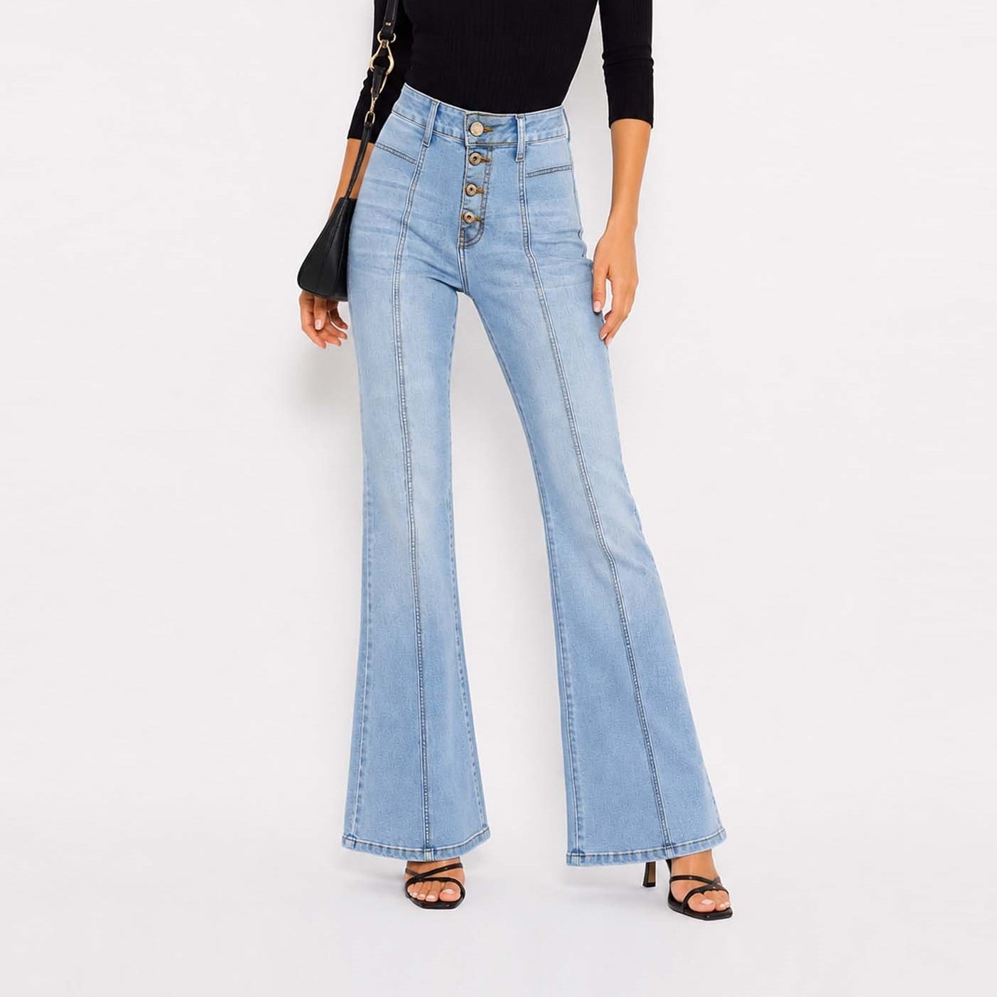 JEAN FLARE PARA MUJER COTTONS JEANS PAULA TALL - 1