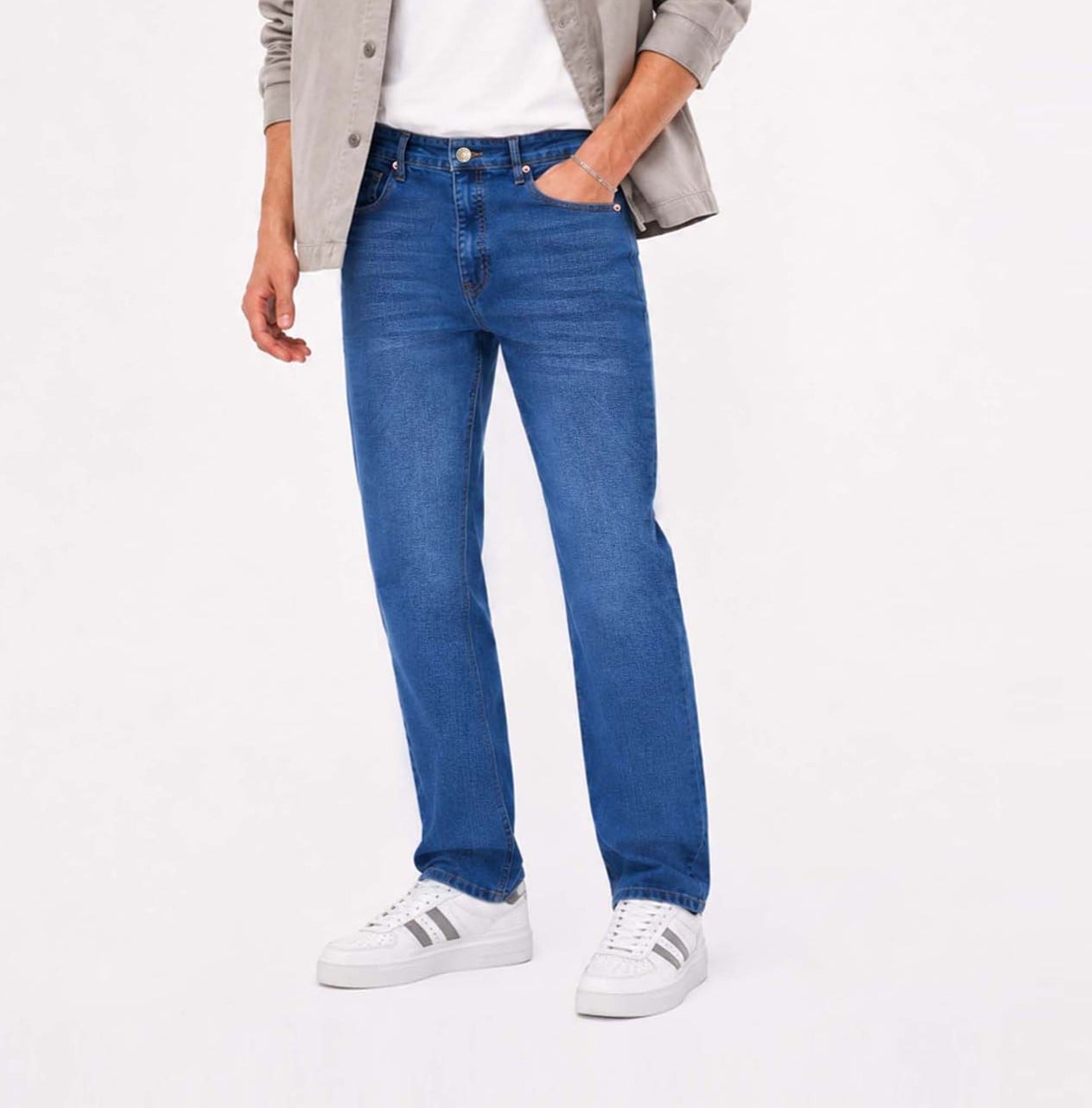 JEAN STRAIGHT PARA HOMBRE COTTONS JEANS BRUNO PETITE - 1
