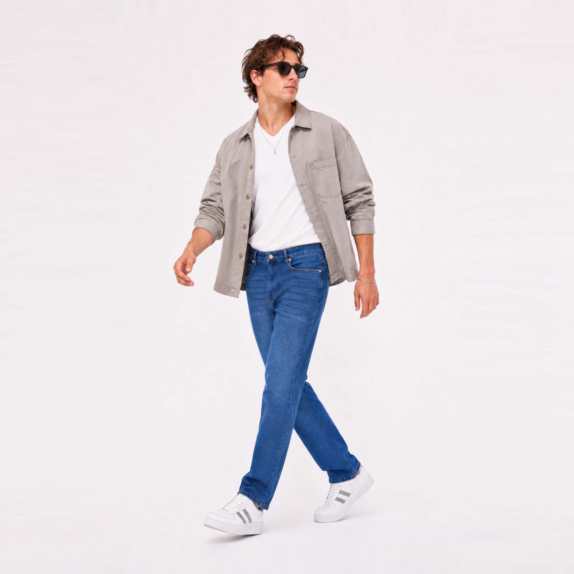JEAN STRAIGHT PARA HOMBRE COTTONS JEANS BRUNO PETITE - 2