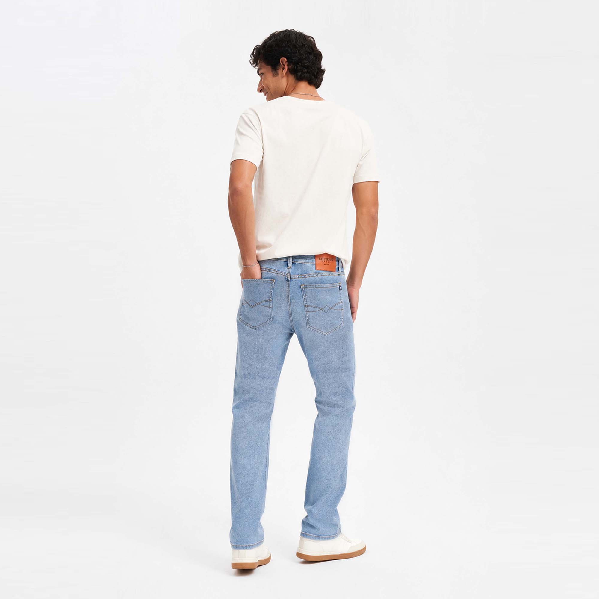 JEAN STRAIGHT PARA HOMBRE COTTONS JEANS BRUNO PETITE - 4