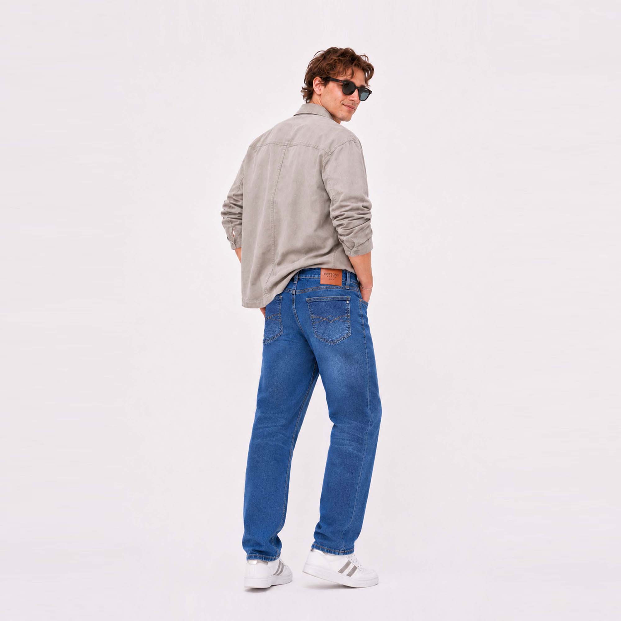 JEAN STRAIGHT PARA HOMBRE COTTONS JEANS BRUNO PETITE - 5