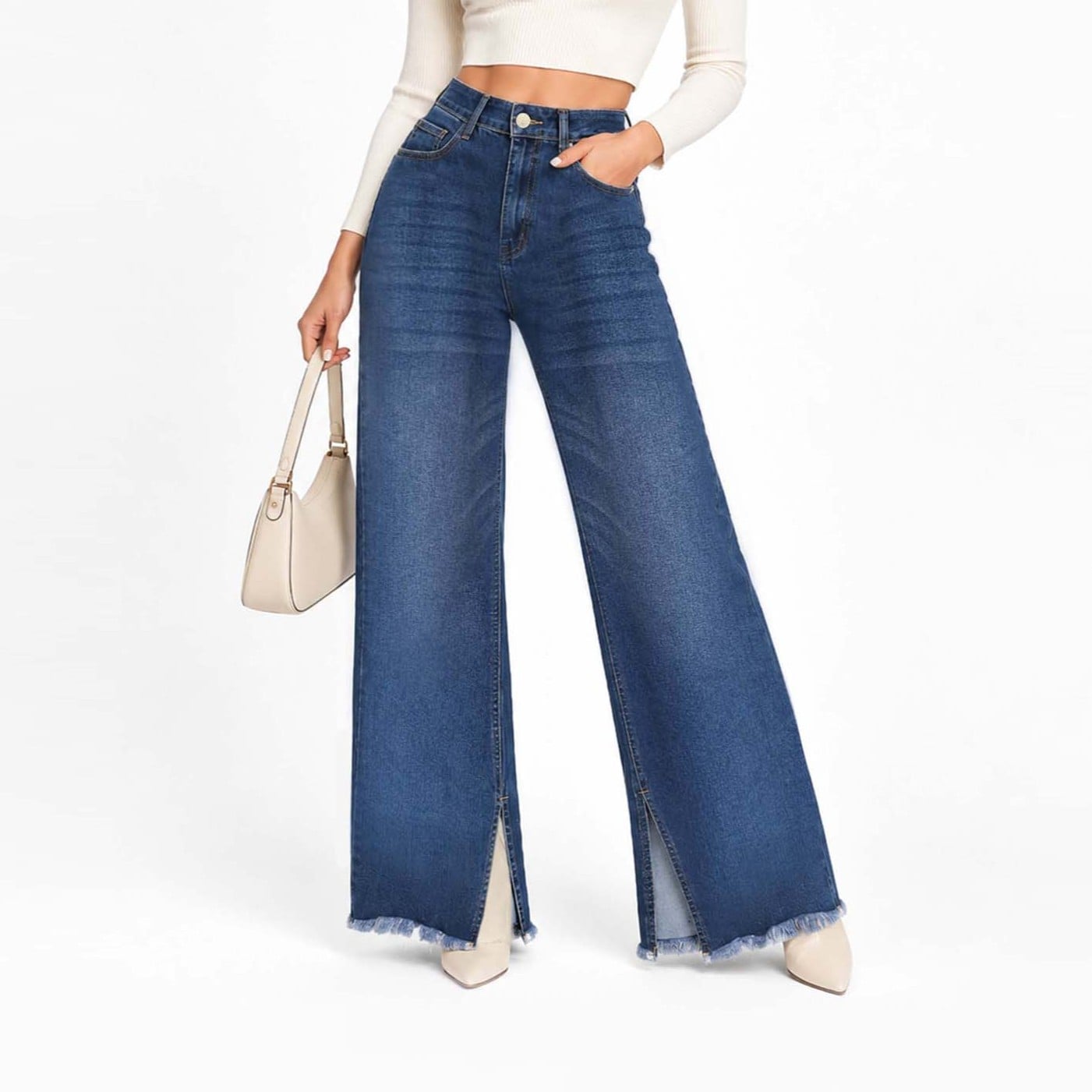 JEAN WIDELEG PARA MUJER COTTONS JEANS CECI REGULAR - 1