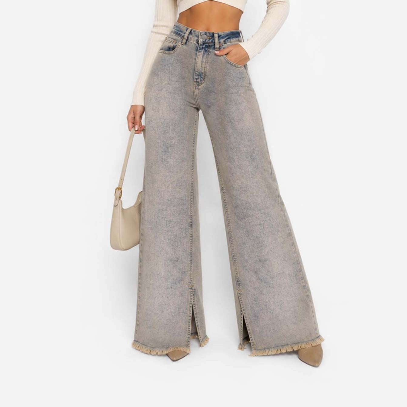 JEAN WIDELEG PARA MUJER COTTONS JEANS CECI REGULAR - 1
