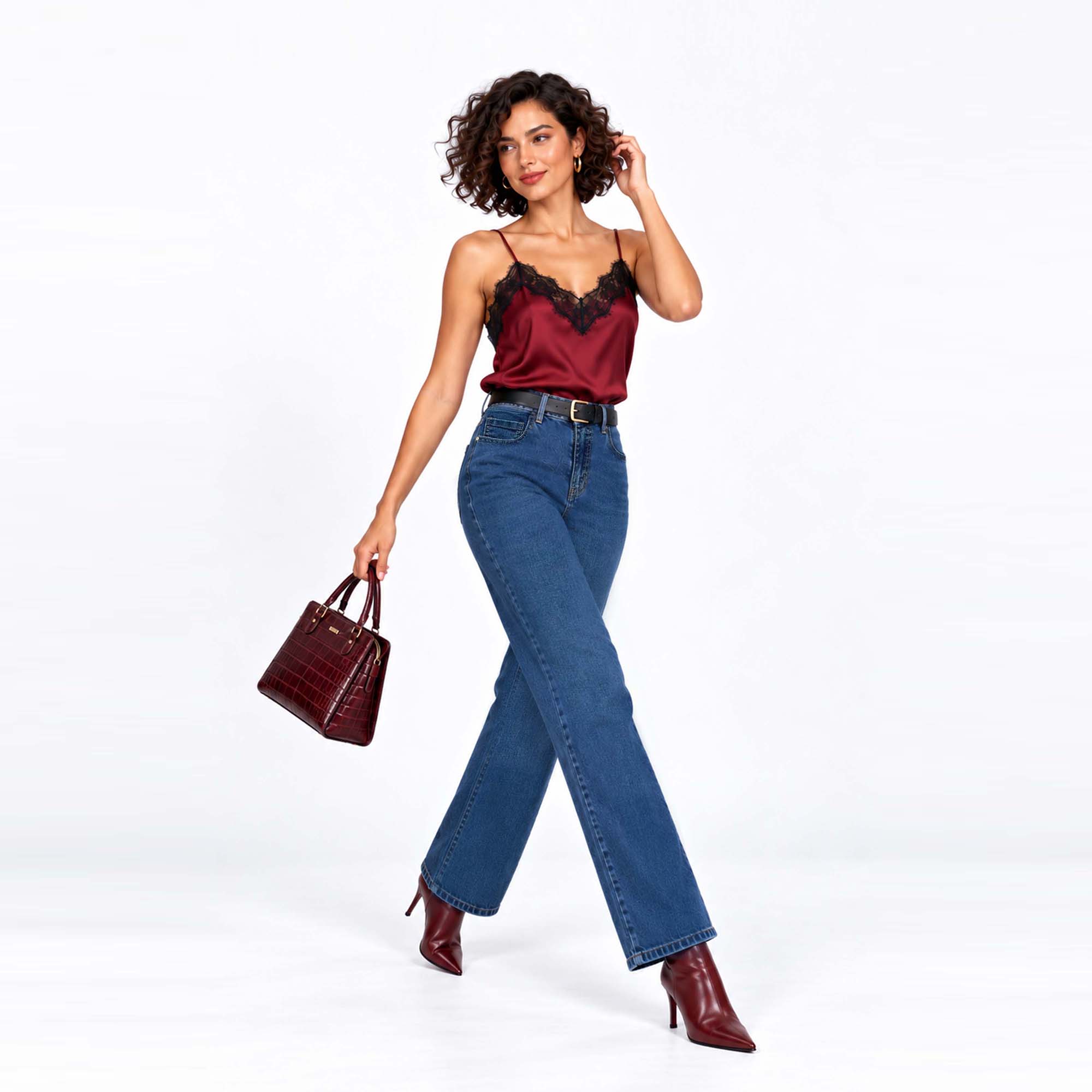 JEAN STRAIGHT COTTONS JEANS PARA MUJER MAR PETITE - 3