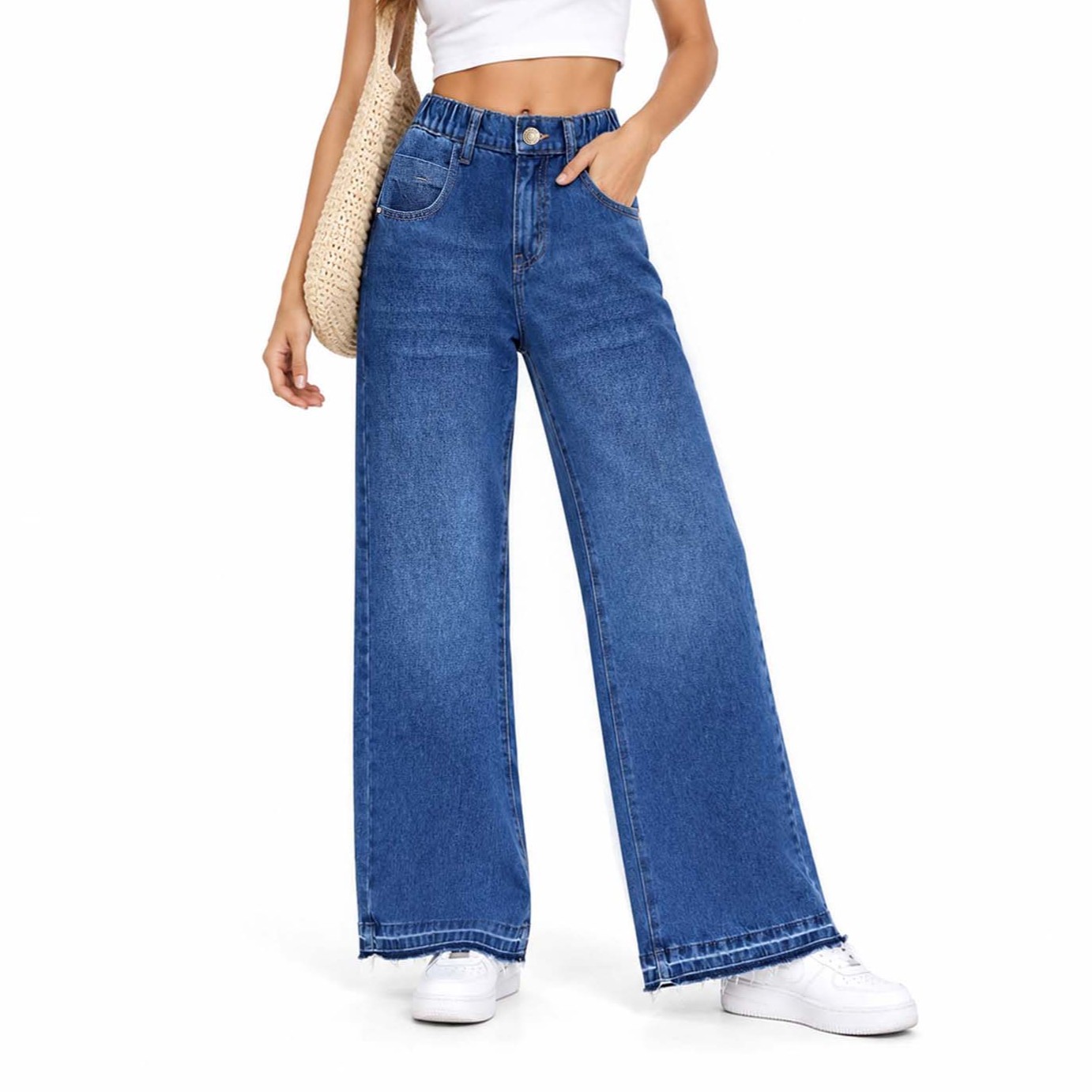 JEAN WIDE LEG PARA MUJER COTTONS JEANS MILU REGULAR - 2