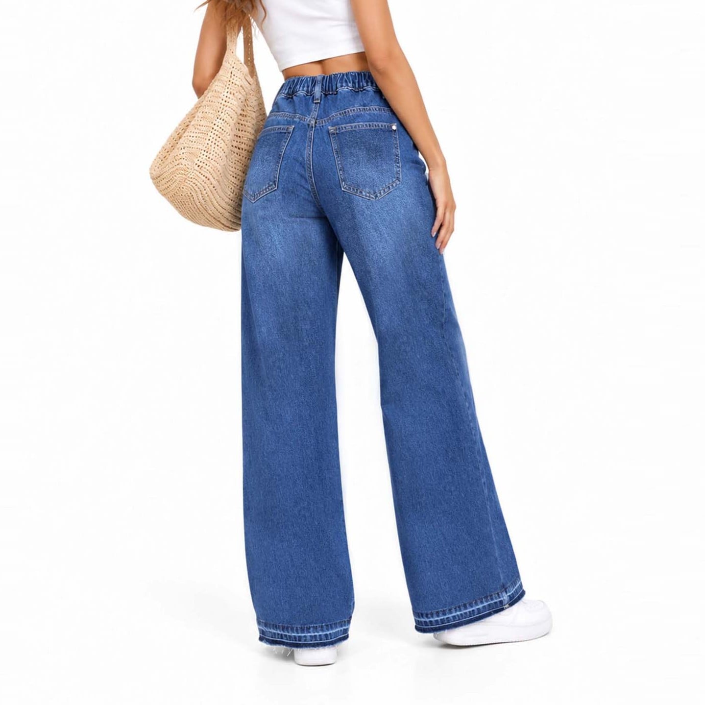 JEAN WIDE LEG PARA MUJER COTTONS JEANS MILU REGULAR - 4