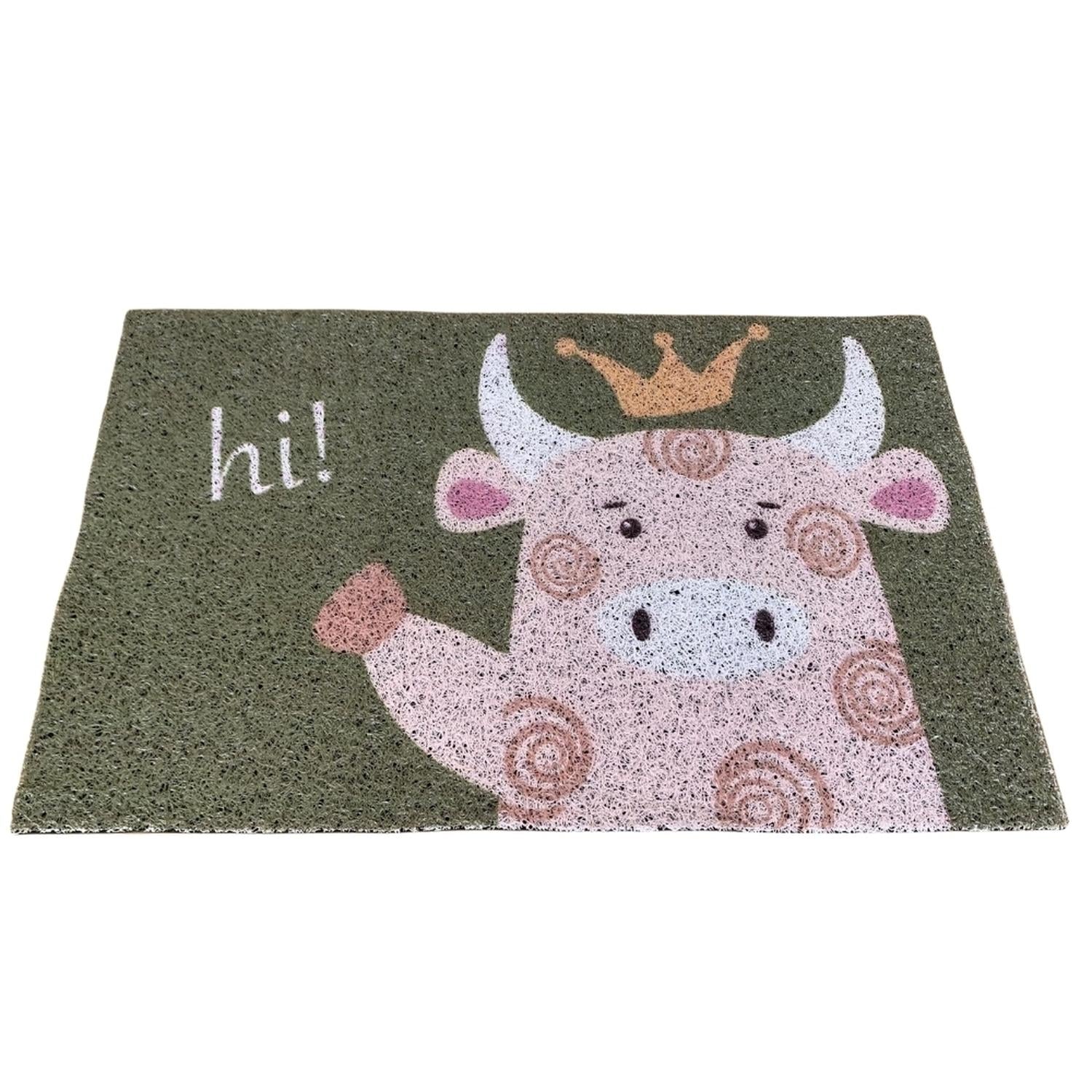 ALFOMBRA TAPETE BIENVENIDA PISO ANTIDESLIZANTE VAQUITA V 84A - 2