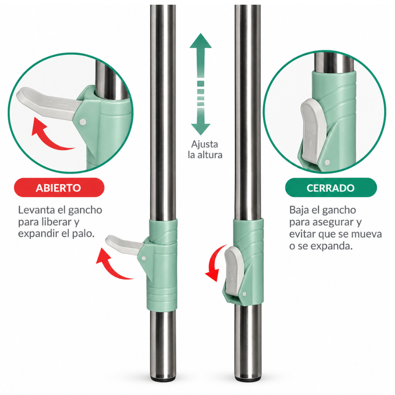 TRAPEADOR CENTRIFUGADOR CON BALDE ESCURRIDOR 360° VERDE T02V - 4