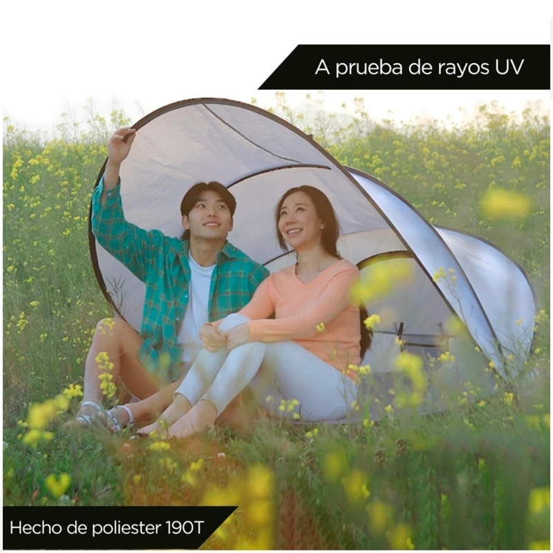 CARPA MINARI SOMBRILLA PLEGABLE PLAYA CAMPING PROTECCIÓN UV IMPERMEABLE CP6 - 2