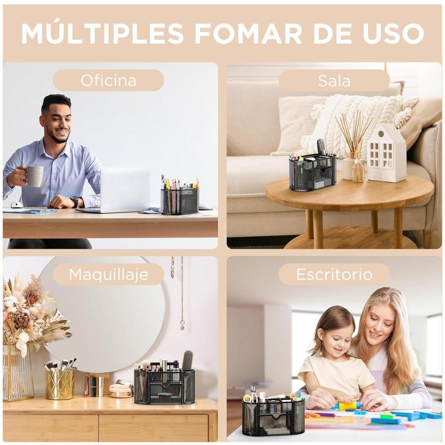 ORGANIZADOR DE ESCRITORIO OFICINA ACCESORIOS PEPELERIA N M12 - 2