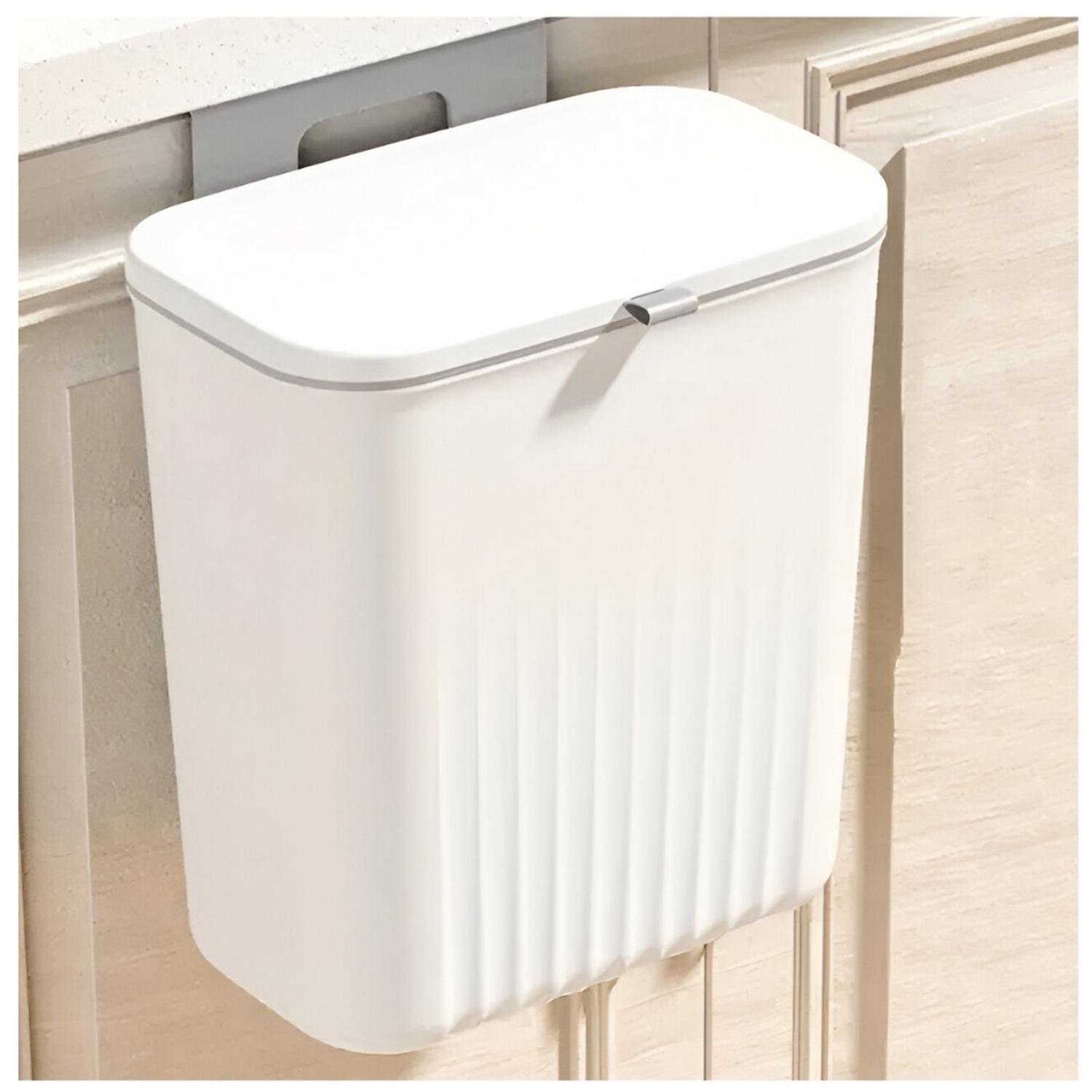 TACHO MINARI TB3 BLANCO BASURA COLGANTE TAPA MULTIUSOS - 1