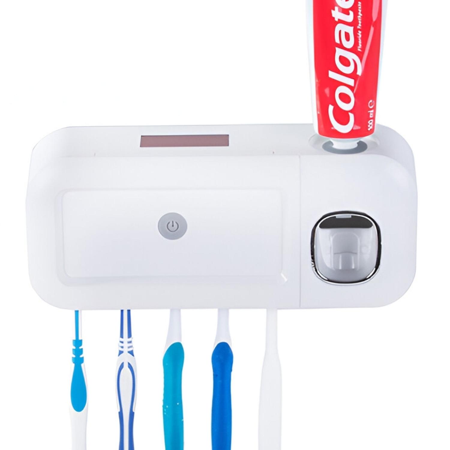PORTA CEPILLOS CON DISPENSADOR Y ESTERILIZADOR UV RECARGABLE DC30 - 1