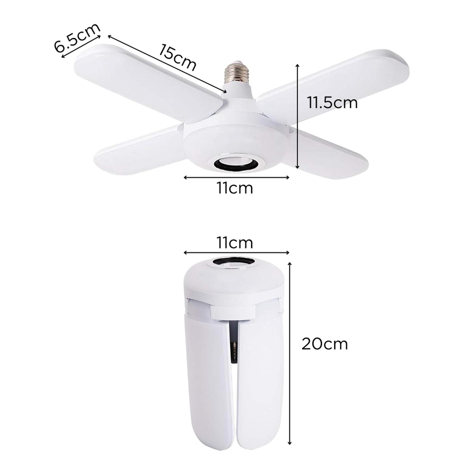 FOCO PARLANTE RGB LUZ LED MULTICOLOR 4 ASPAS CON BLUETOOTH 5.0 G50 - 7