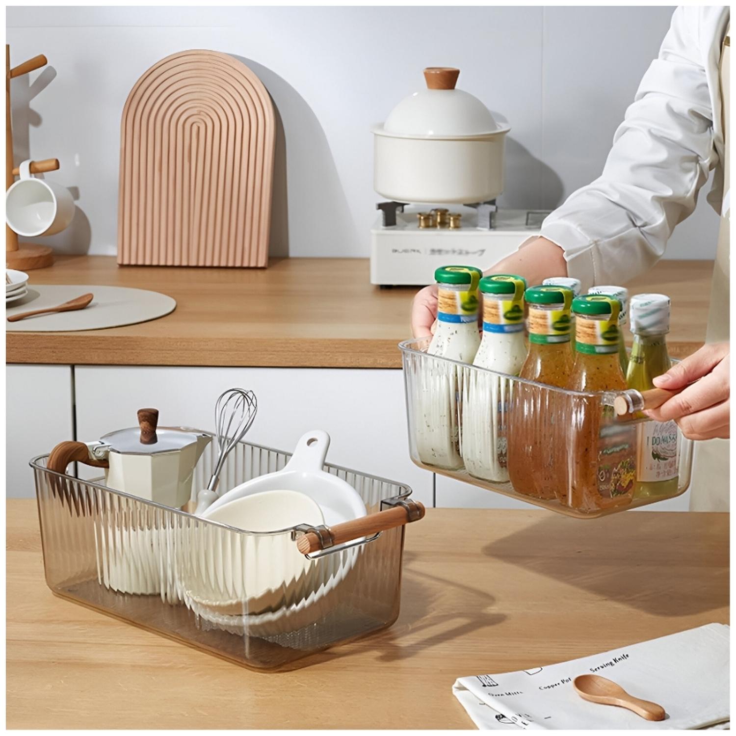 CESTA ORGANIZADOR MULTIUSO DE COCINA BAÑO TOCADOR ESCRITORIO C809 - 2